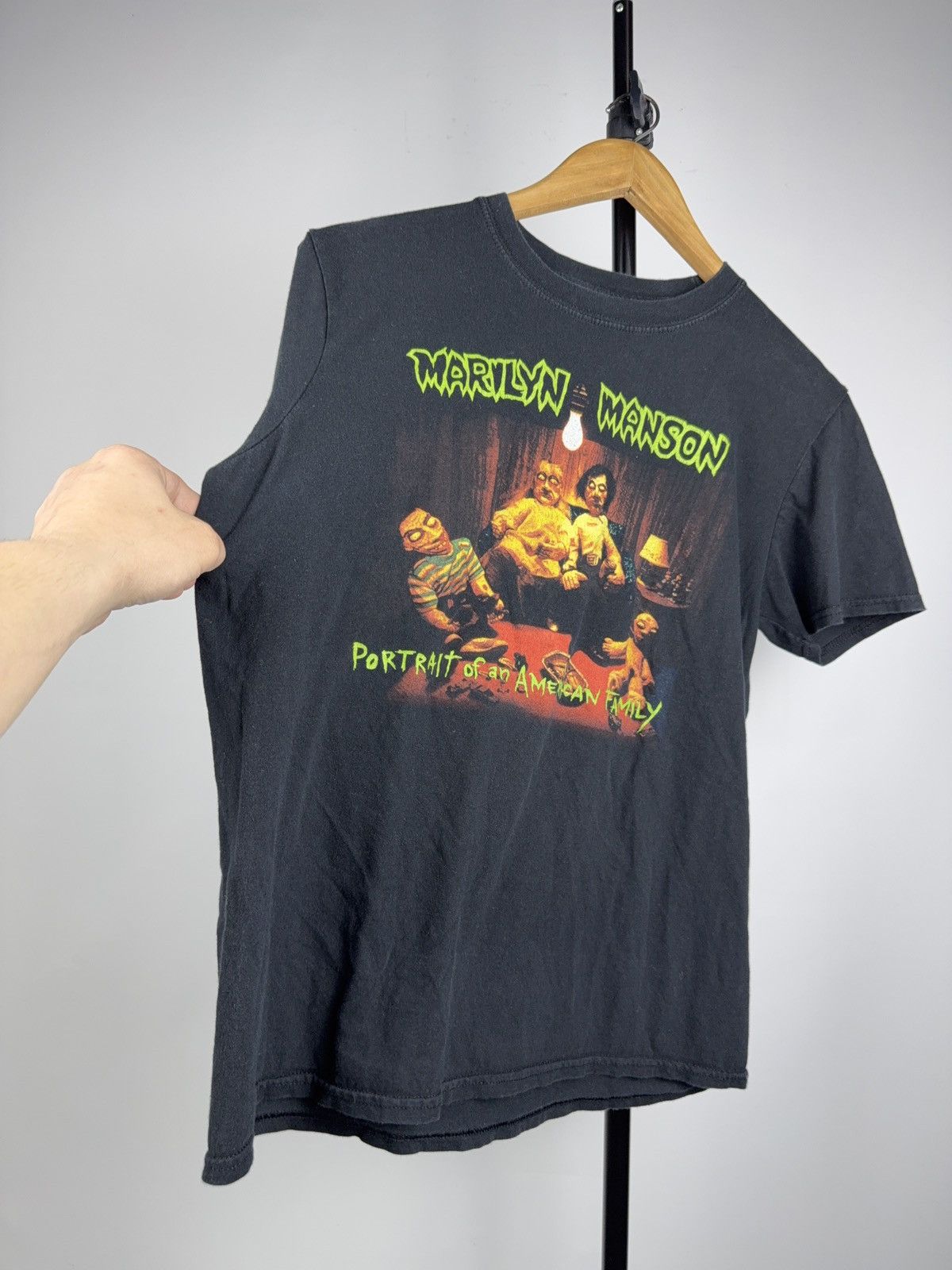 Marilyn Manson 2014 Marilyn Manson Portrait Album Tee Double Sided M Size M / US 6-8 / IT 42-44 - 3 Thumbnail