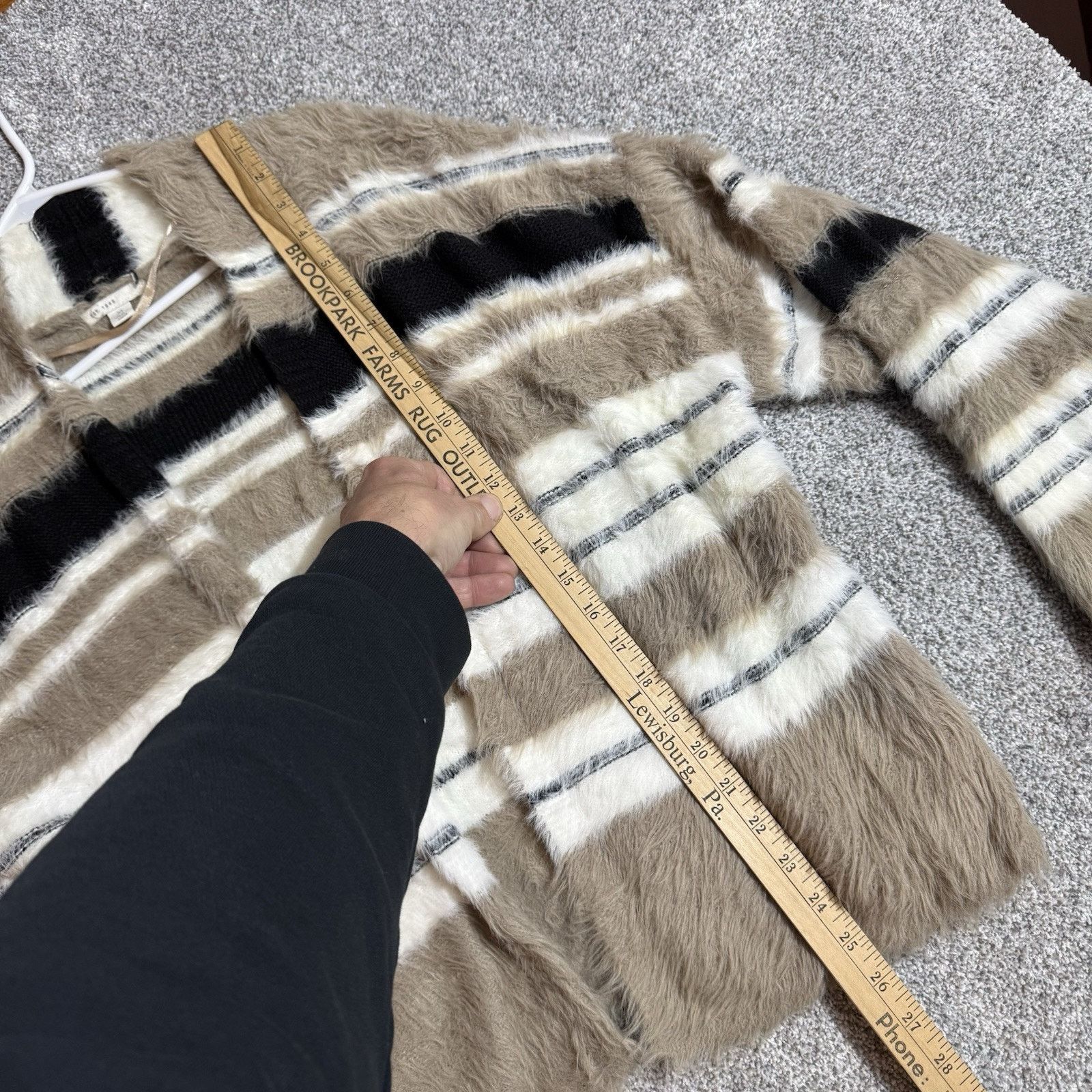 Other Lagenlook Cardigan Sweater Womens XL Boho Soft Plush Retro Size XL / US 12-14 / IT 48-50 - 2 Thumbnail