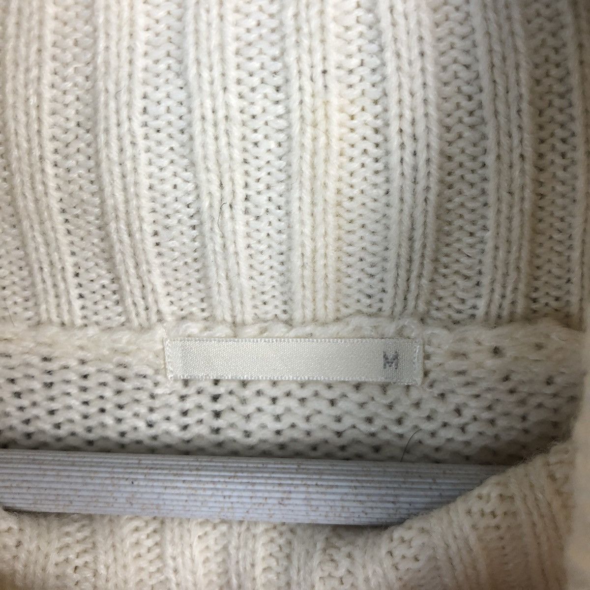 GU × Homespun Knitwear × Japanese Brand GU White Turtle Neck Knitwear #A1785 Size US M / EU 48-50 / 2 - 9 Thumbnail