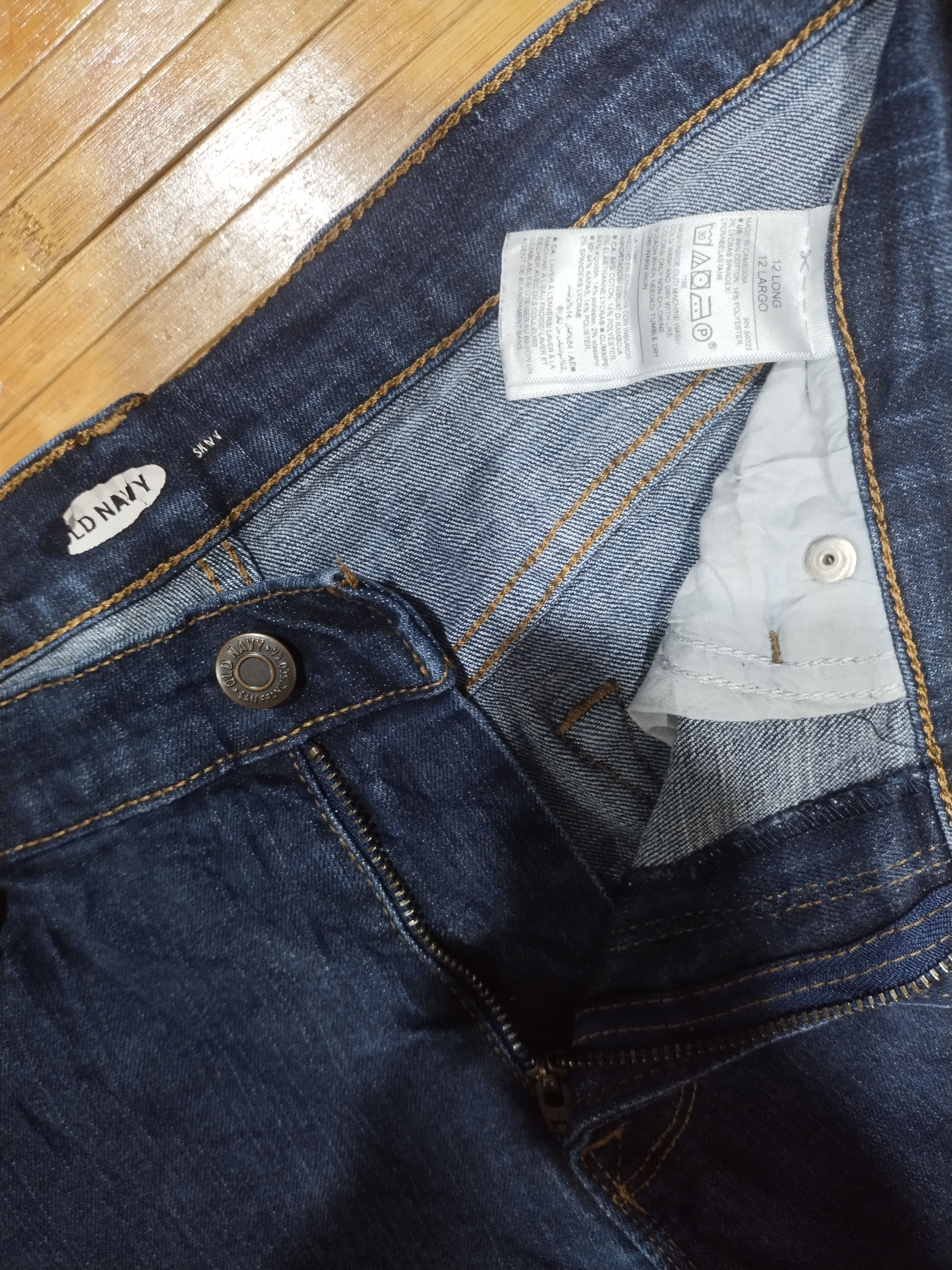 Old Navy × Vintage Jeans Stretch Women Old Navy Sz L ( 31"/32") Size 31" - 8 Thumbnail