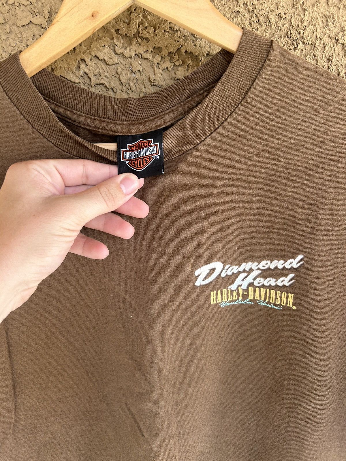 Harley Davidson × Vintage Brown Harley Davidson Diamond Head tee Size US L / EU 52-54 / 3 - 2 Thumbnail