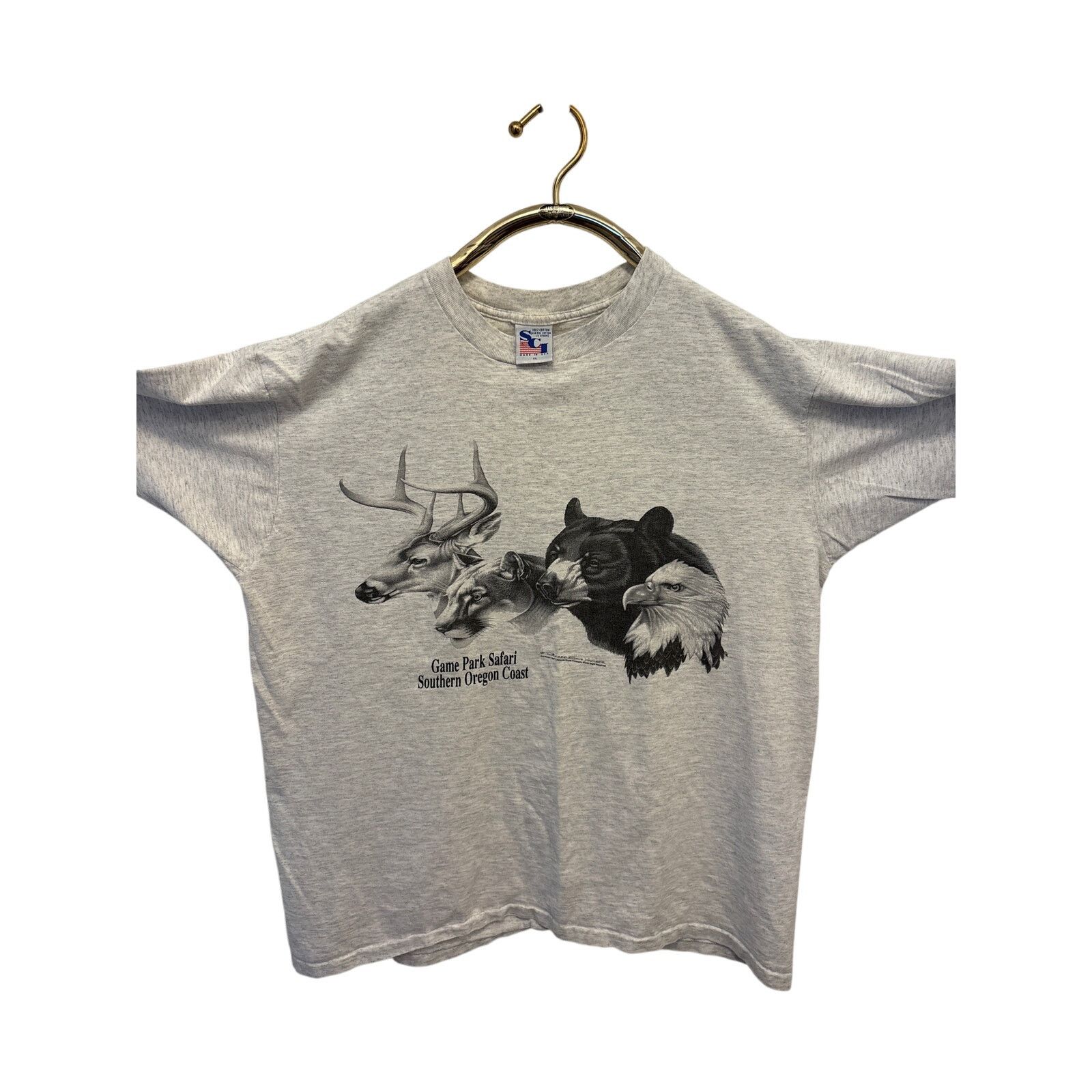 Vintage VTG 1991 Richard Evans Younger game park Safari Oregon shirt Size US XL / EU 56 / 4 - 2 Thumbnail