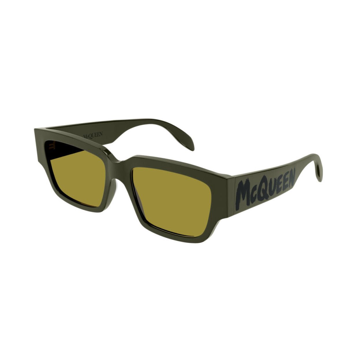 Alexander McQueen ALEXANDER MCQUEEN green square frame acetate sunglasses q Size ONE SIZE - 1 Thumbnail