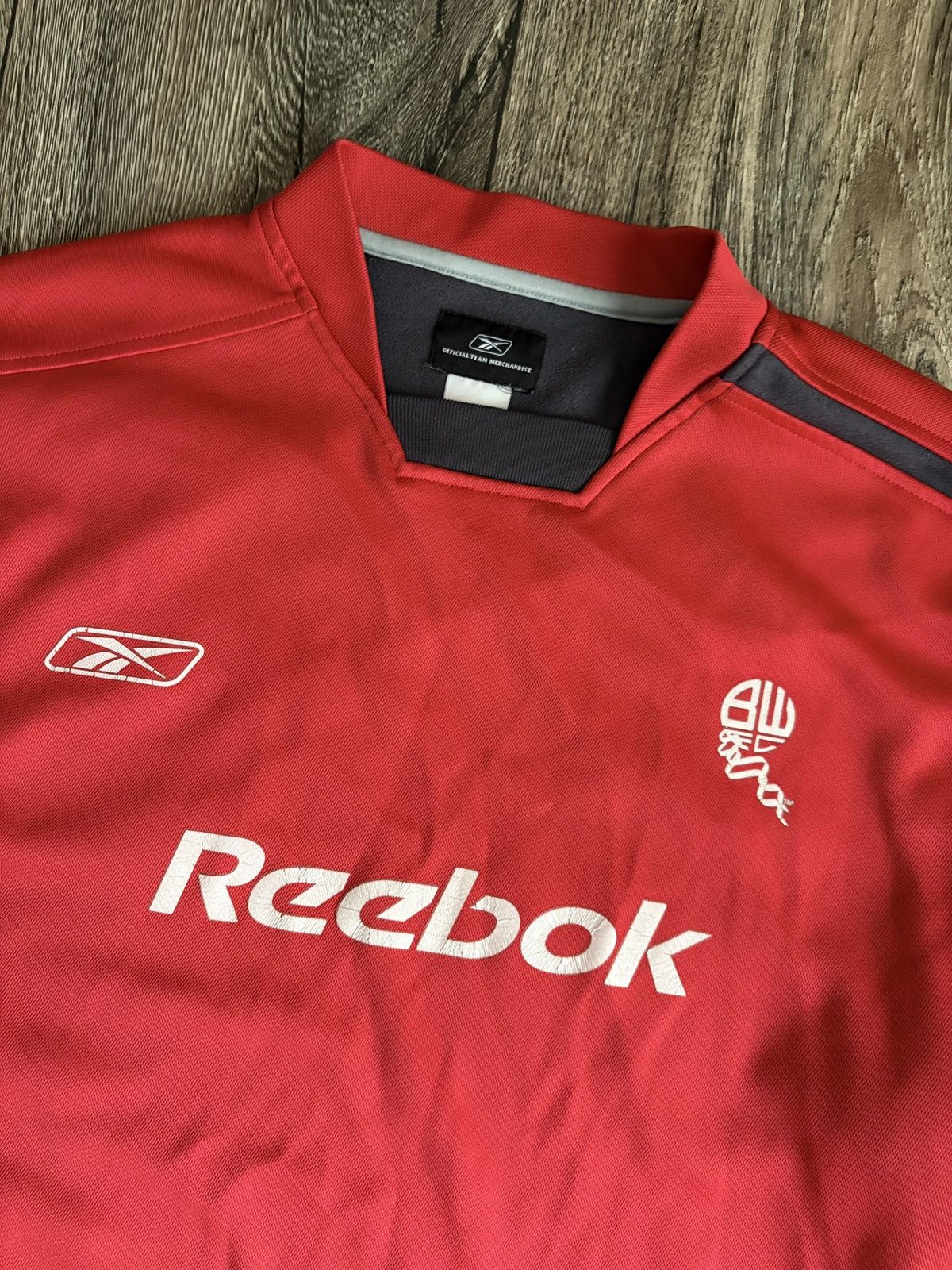 Reebok Bolton Wanderers Reebok Vintage Sweatshirt Player Issue 2004 Size US L / EU 52-54 / 3 - 2 Thumbnail