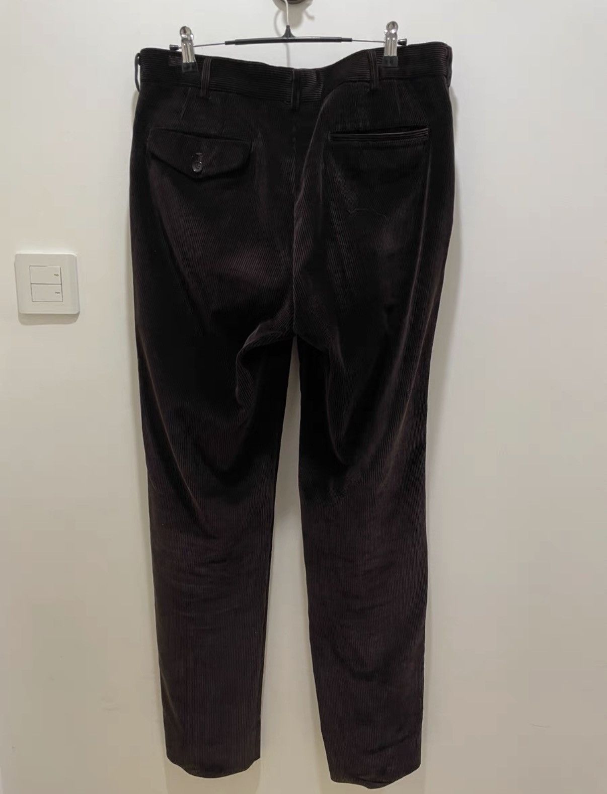 Comme des Garcons Homme Plus Comme des Garçons Homme Plus Brown Corduroy Straight Trouser Size US 38 / EU 54 - 2 Thumbnail