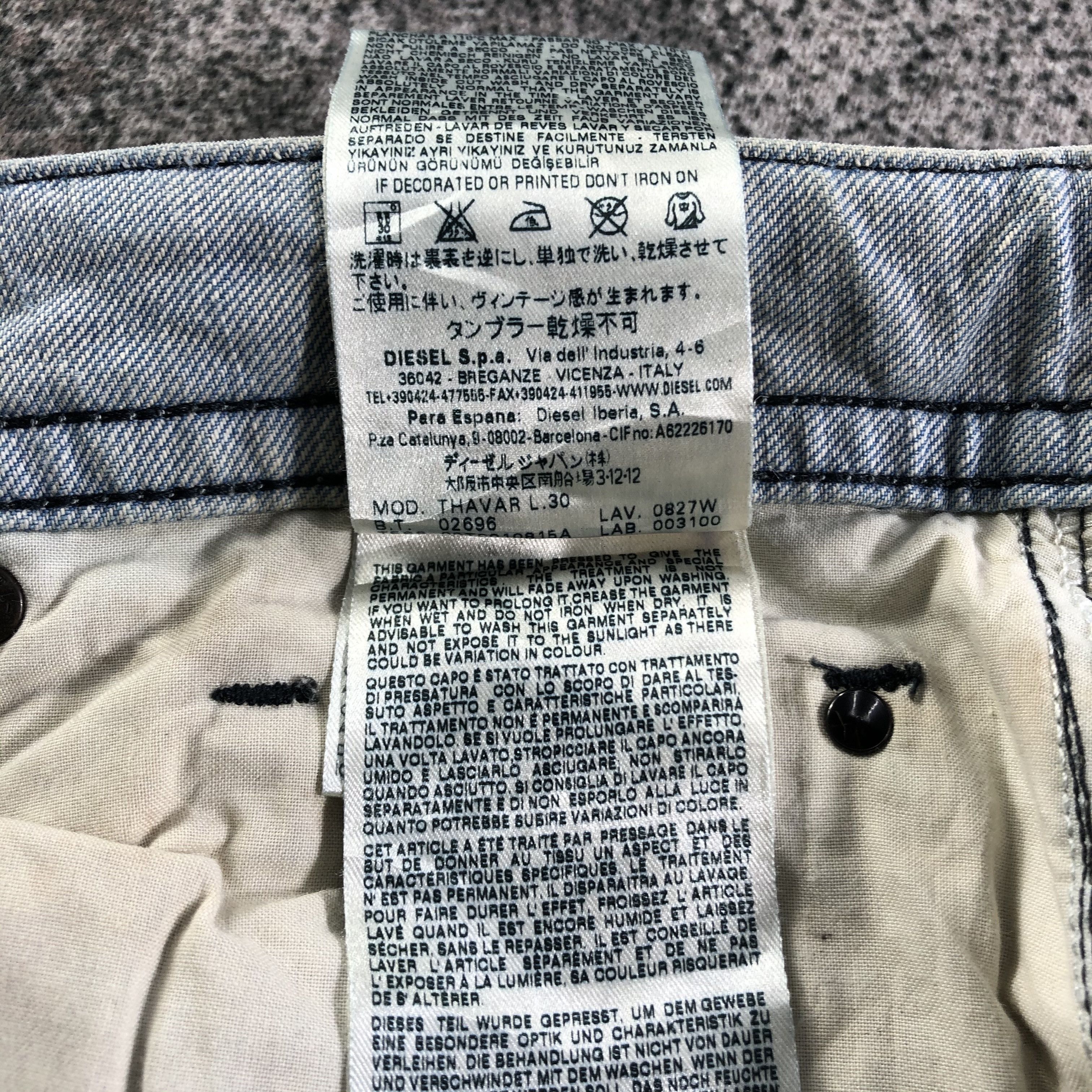 Diesel Distress Diesel Jeans Faded Blue Denim KJ2397 Size US 26 / EU 42 - 13 Thumbnail
