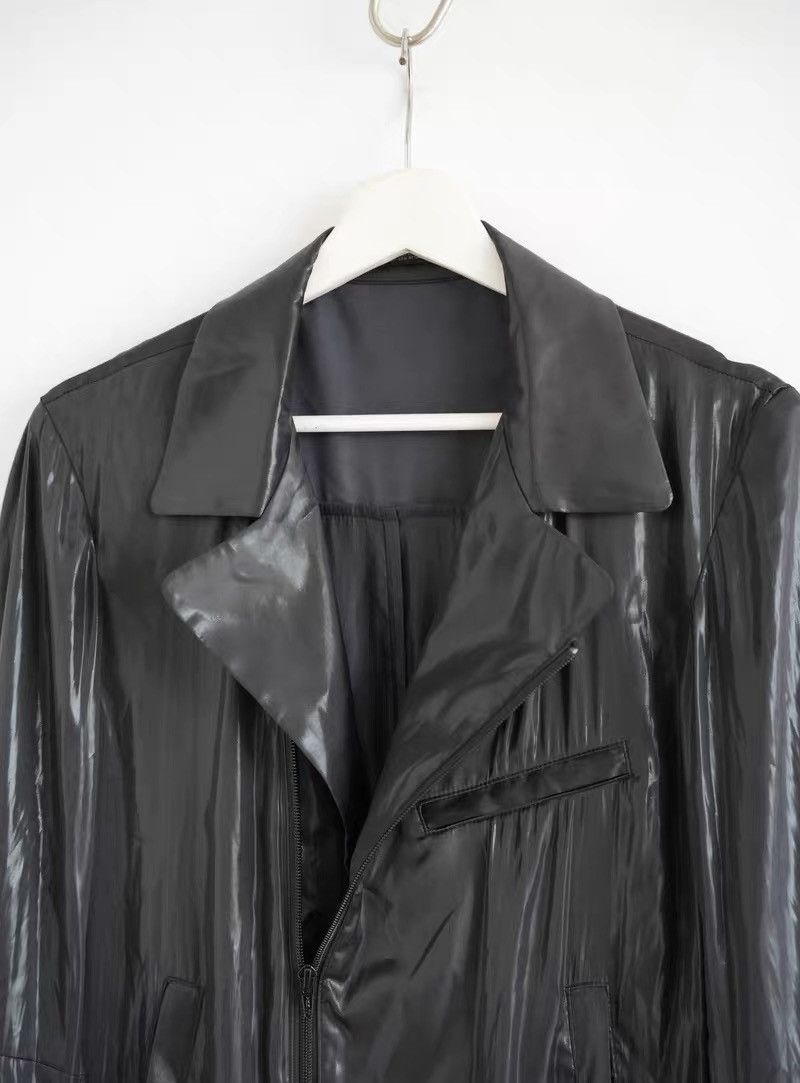 Yohji Yamamoto Yohji Yamamoto 14SS Rain Ripple Biker Coat Size US M / EU 48-50 / 2 - 3 Thumbnail