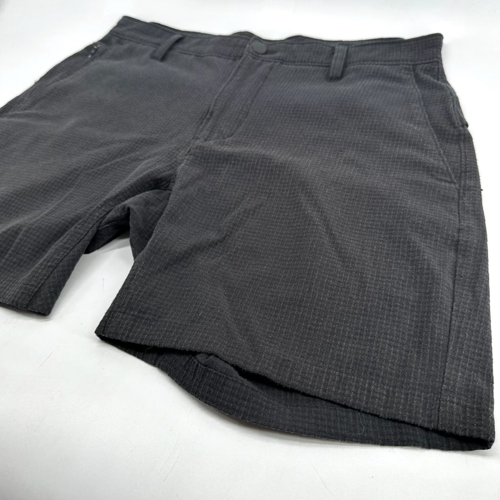 Vintage Proof Chino Shorts Black Men's 26 Hiking Check Outdoor Pockets Flat Front Size US 26 / EU 42 - 3 Thumbnail