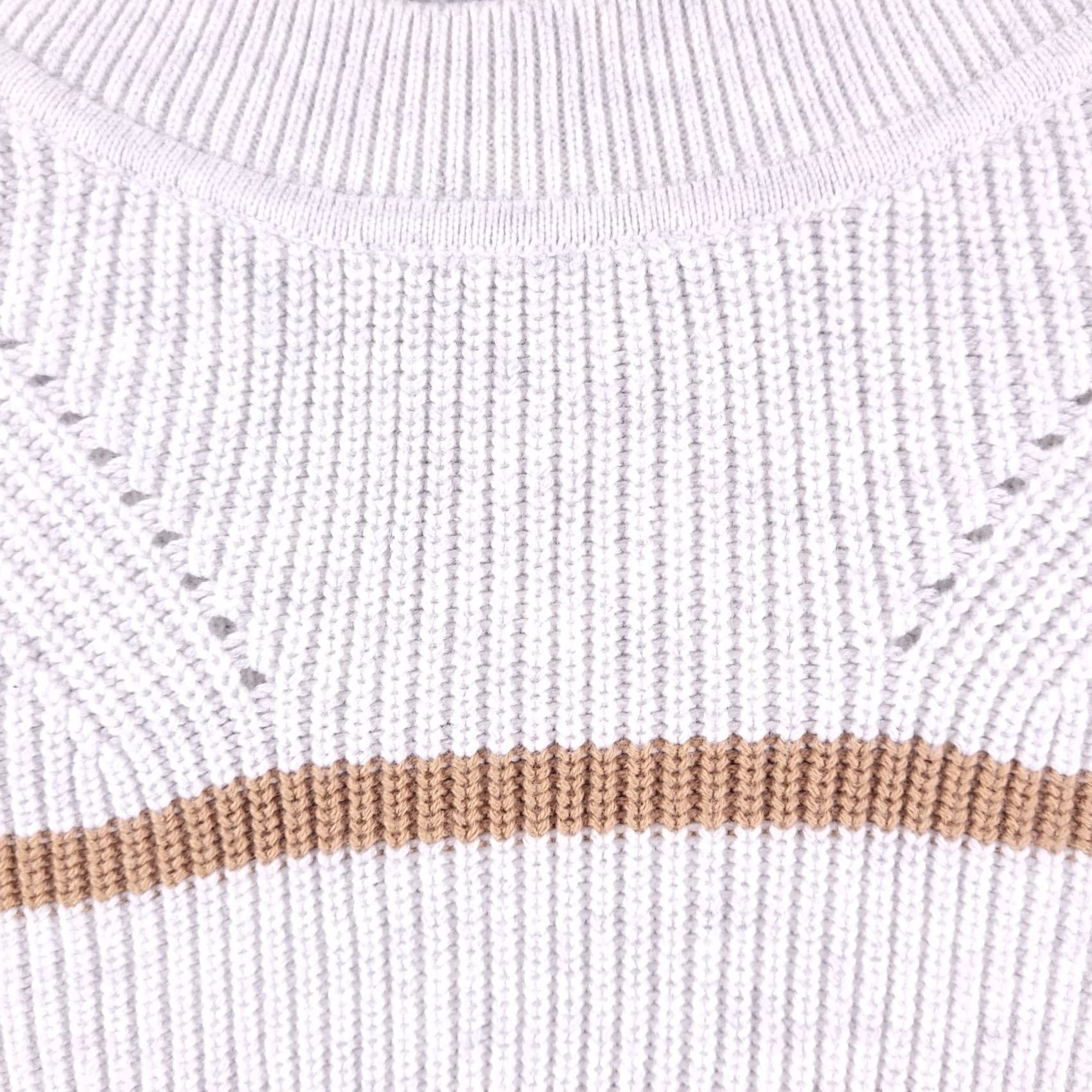 Banana Republic Banana Republic Sweater Womens Medium Knit White Golf Knit Old Money Pullover Size M / US 6-8 / IT 42-44 - 2 Thumbnail