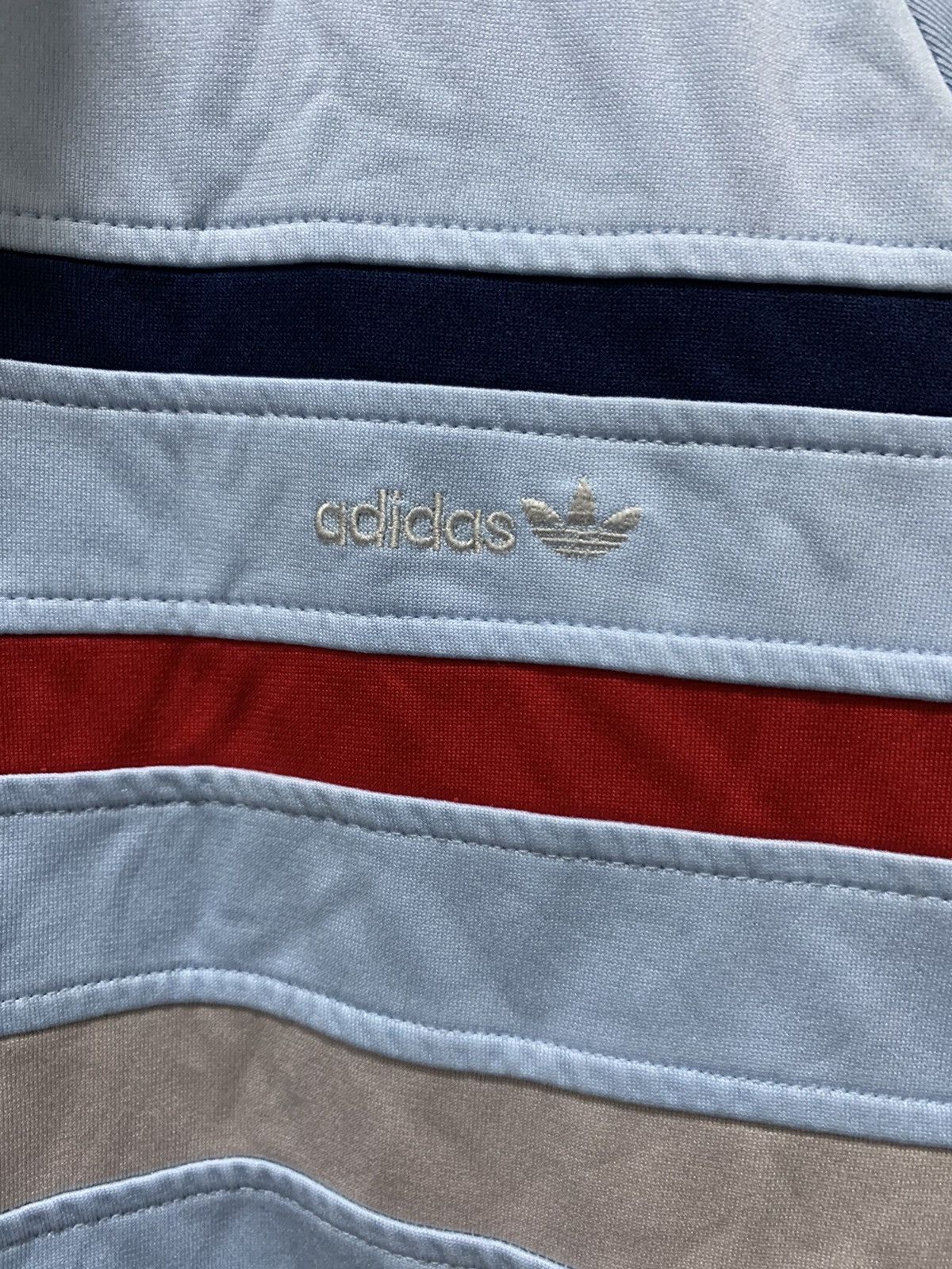 Adidas Vintage Blue Adidas Track Jacket Distressed Size US L / EU 52-54 / 3 - 5 Thumbnail