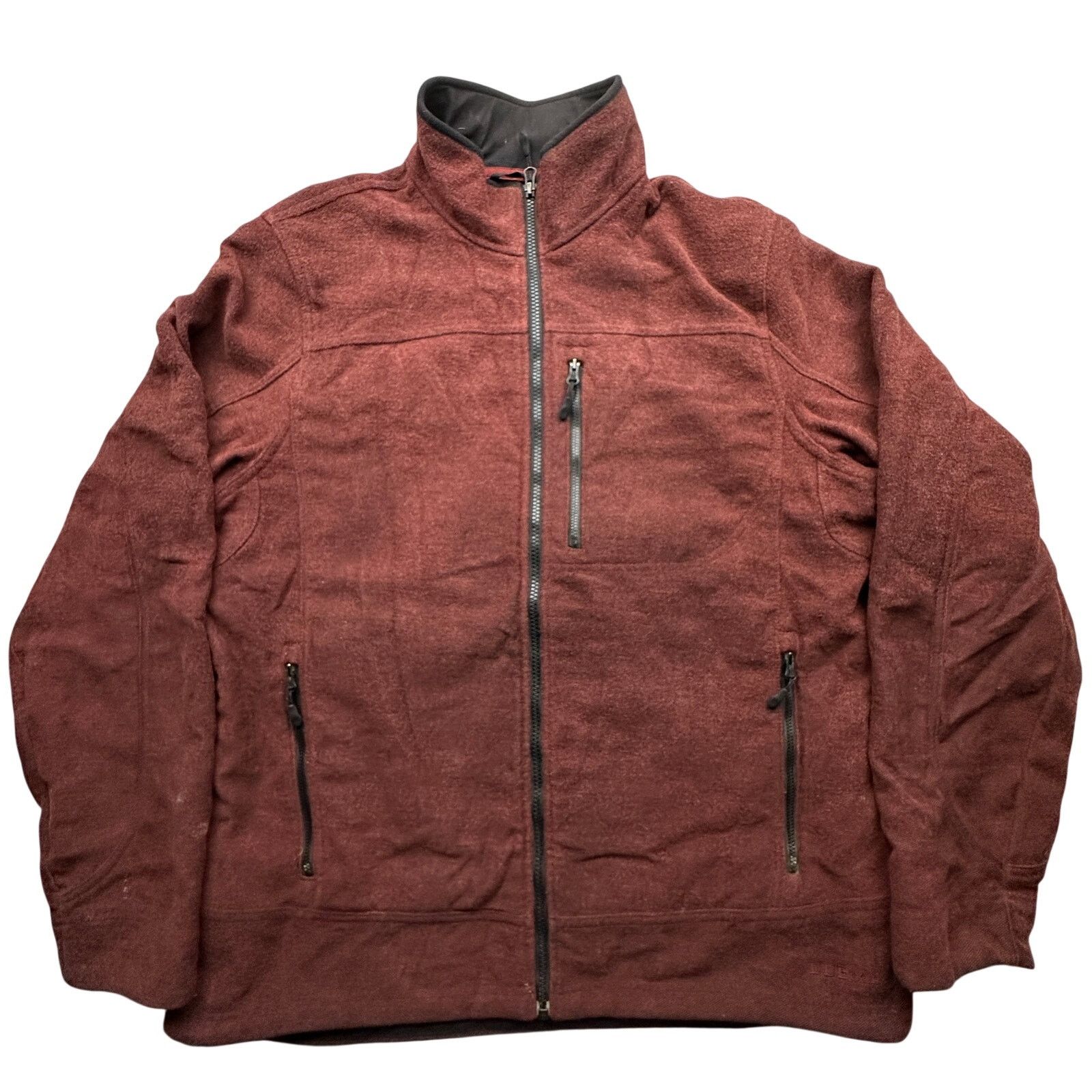 L.L. Bean LL Bean Soft Shell Wool Blend Jacket Mens LT Maroon Zip Size US L / EU 52-54 / 3 - 1 Thumbnail