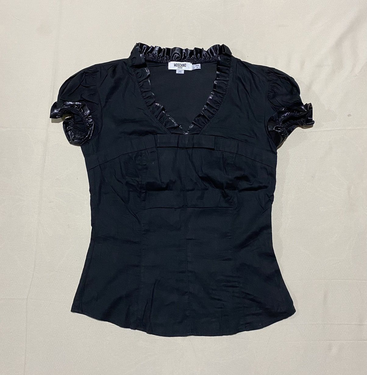 Moschino Vintage Moschino Blouses Cotton Size S / US 4 / IT 40 - 1 Thumbnail