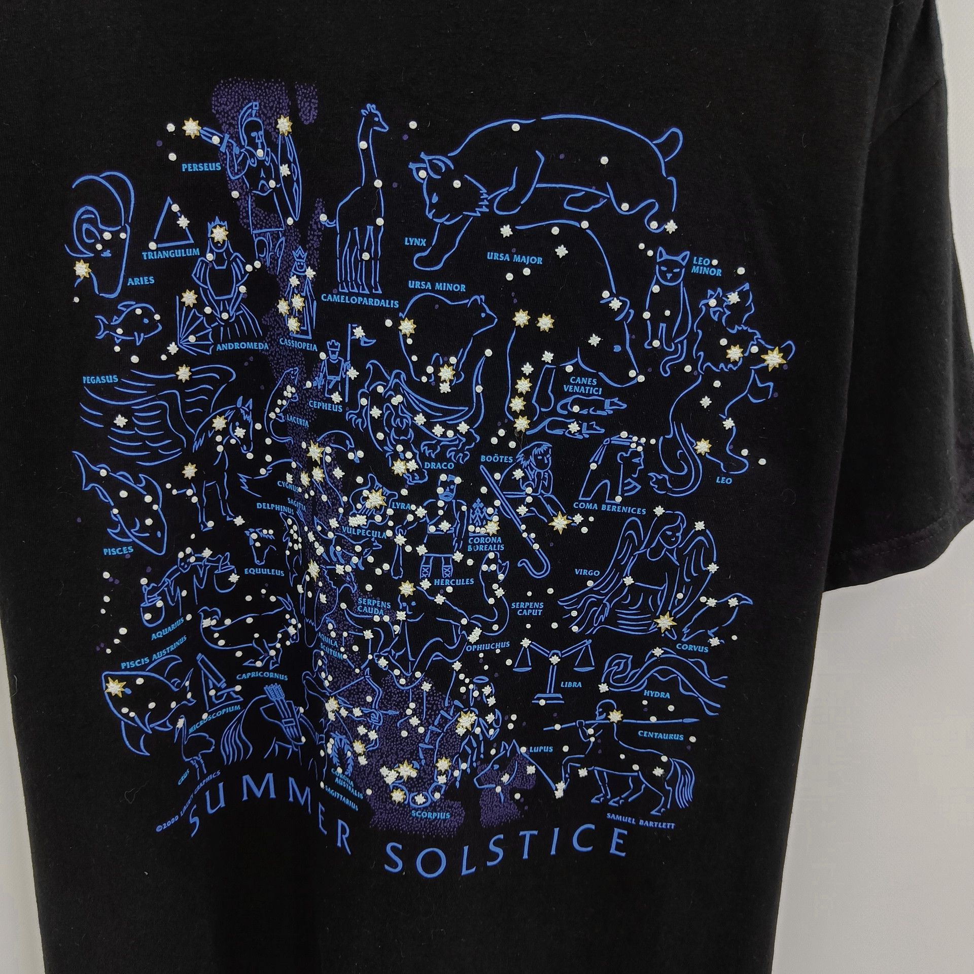 Arts & Science Discovery Channel Heavenly Bodies Stars T-Shirt Size US XL / EU 56 / 4 - 3 Thumbnail