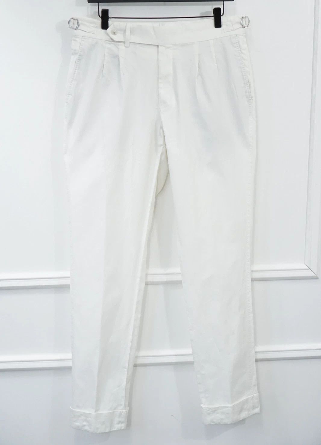Suitsupply Men Suitsupply Suit Havana Jetted White EThomas Size UK/US38 Size 38R - 7 Thumbnail