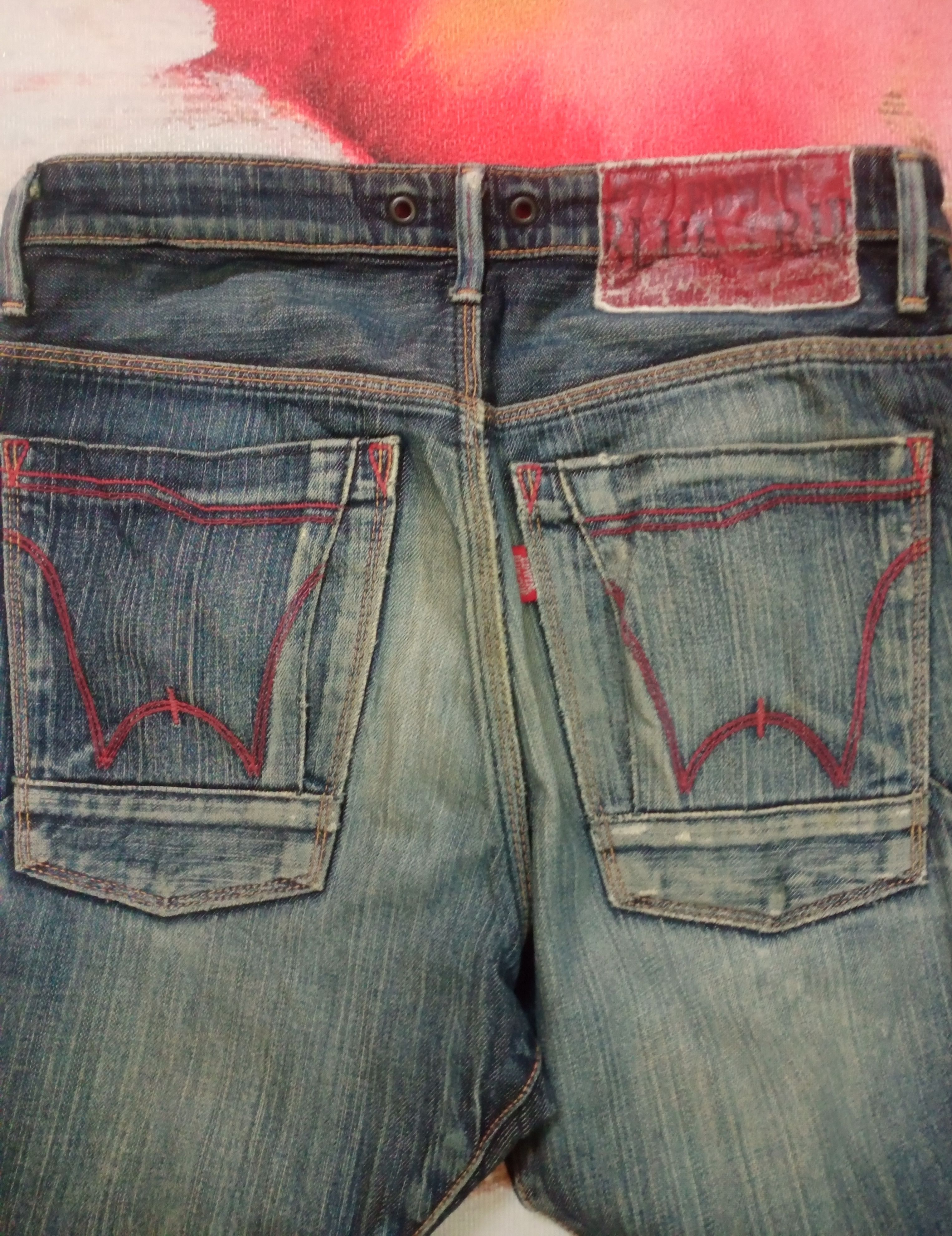 Edwin Rare Vintage Edwin Blue Trip Distressed Jeans Denim Size US 30 / EU 46 - 6 Thumbnail