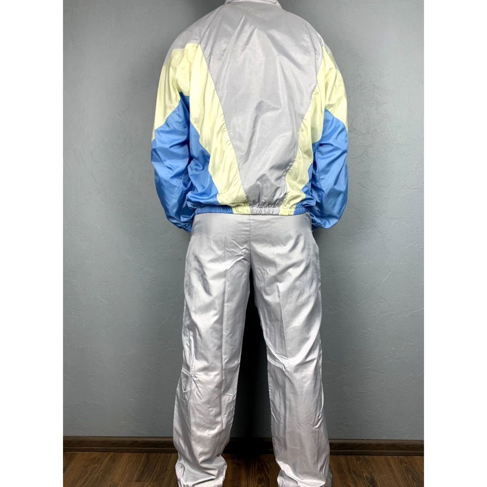Adidas Adidas 90s Vintage Tracksuit Jacket Pants 2XL Mens Silver Size 48R - 2 Thumbnail