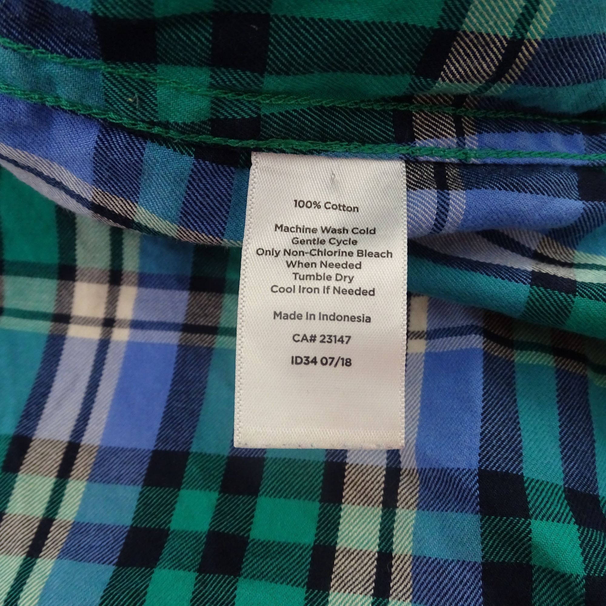Talbots Talbots Women Green Plaid Button Up Shirt Petite Size XLP Size XL / US 12-14 / IT 48-50 - 6 Thumbnail