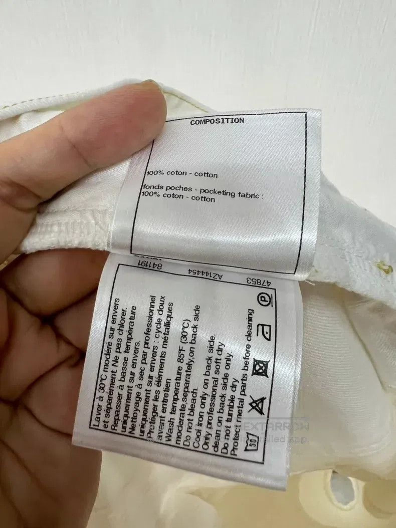 Chanel Chanel White super versatile double C coco denim shorts Size 25" / US 0 / IT 36 - 8 Thumbnail