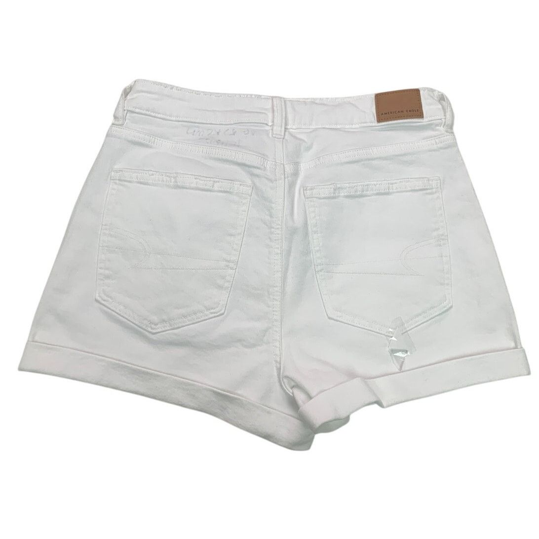 American Eagle Outfitters New American Eagle Womens Size 8 White Mom Short Jean Shorts Size 30" / US 8 / IT 44 - 4 Thumbnail