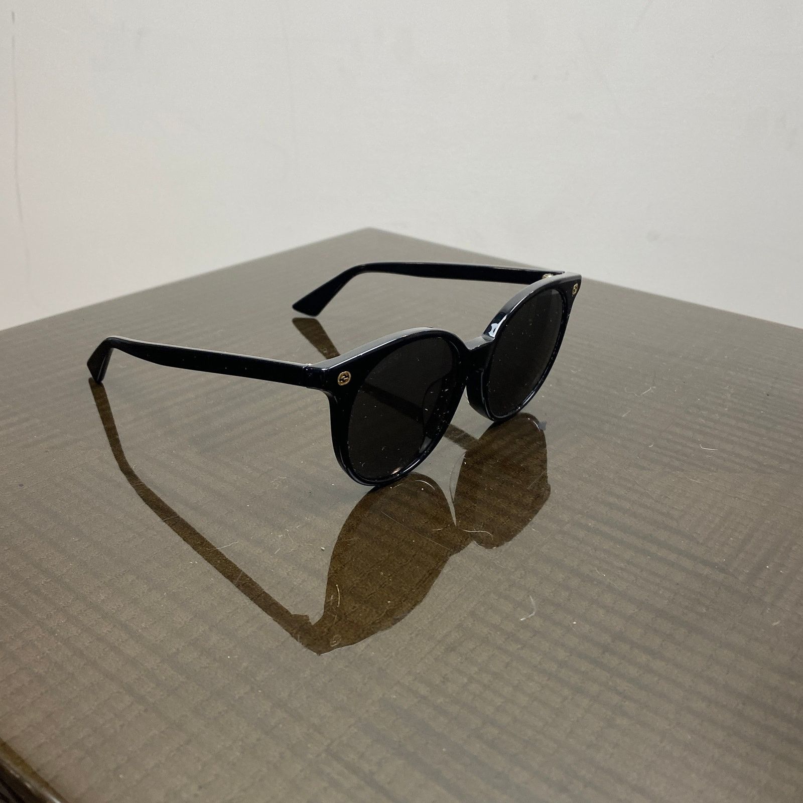 Gucci Gucci GG0091SA 001 Full Rim Round Black Sunglasses Size ONE SIZE - 10 Thumbnail