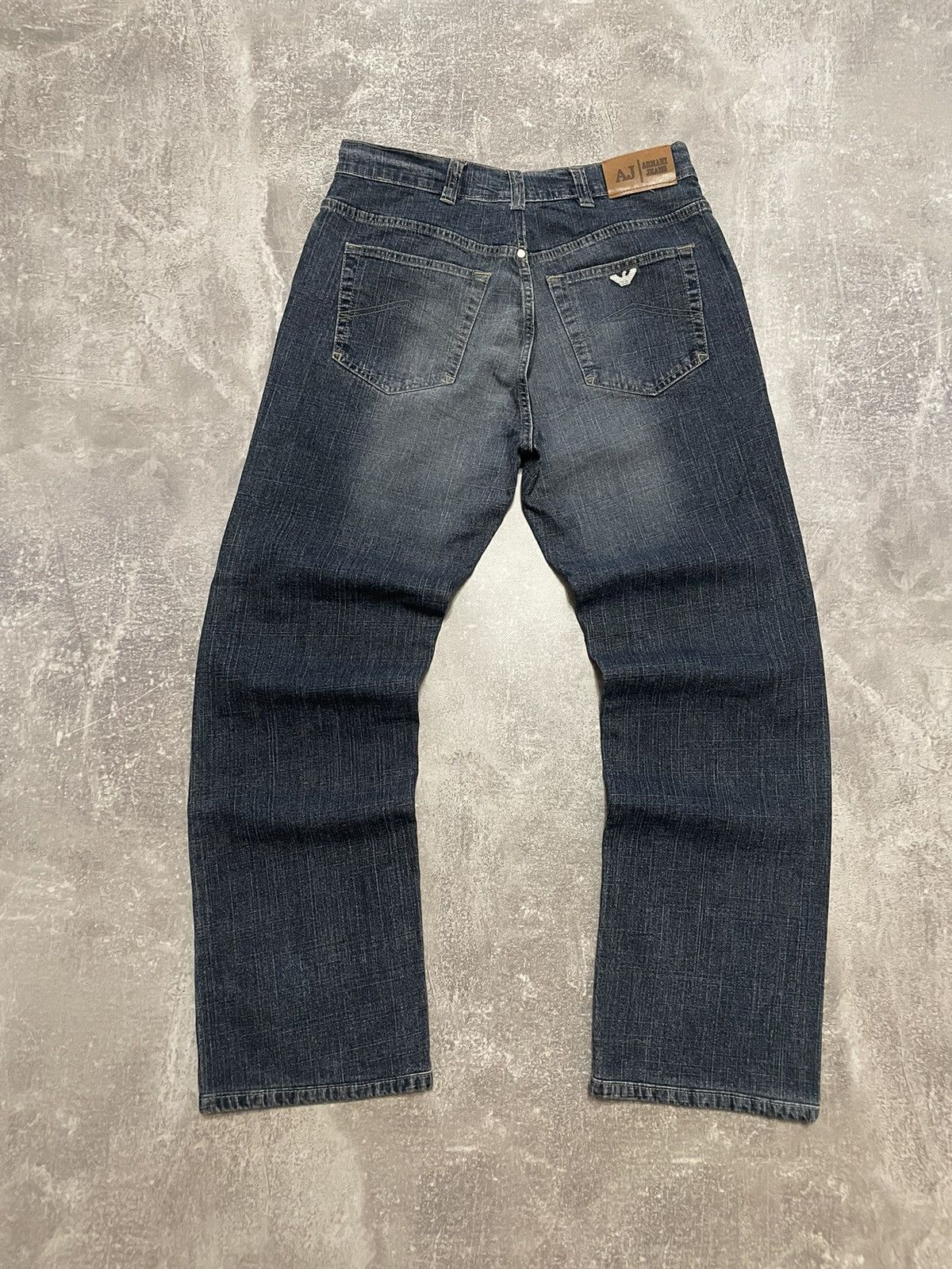 Armani Vintage Armani Jeans Metal Logo Distressed Denim Jeans Size US 34 / EU 50 - 1 Thumbnail