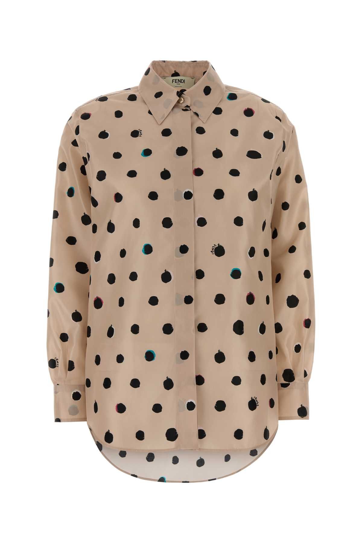 Fendi Printed Taffeta Shirt Size M / US 6-8 / IT 42-44 - 1 Thumbnail
