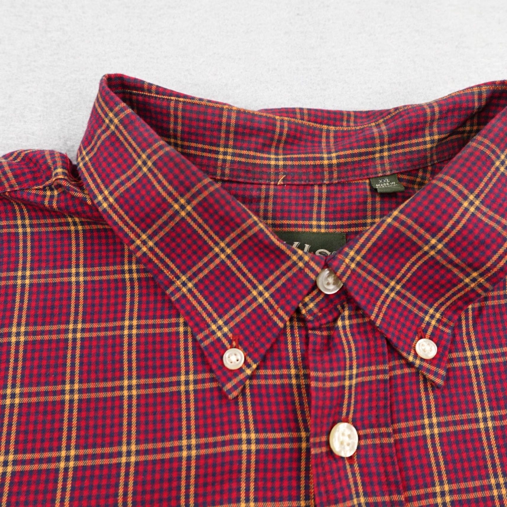 Orvis VINTAGE Orvis Shirt Mens 2XL Red Blue Plaid Flannel Button-Up Casual Outdoors Mens 2XL Red Plaid Flannel Shirt Orvis Button-Down Cotton Size US XXL / EU 58 / 5 - 2 Thumbnail