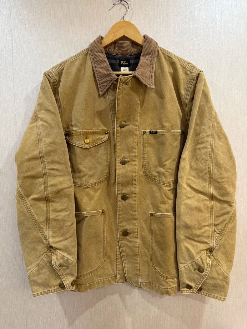 RRL Ralph Lauren Washed canvas corduroy workwear jacket