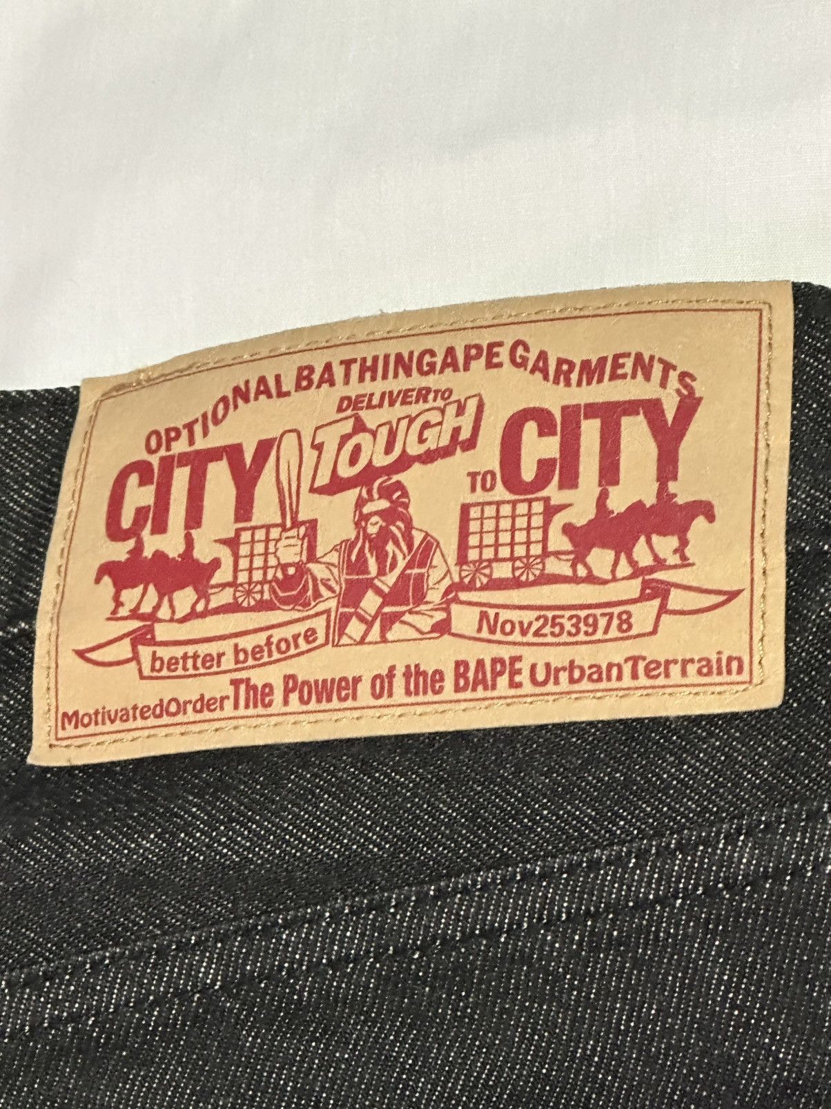 Bape BAPE Embroidered Shark Face WGM Denim Jeans Size US 32 / EU 48 - 5 Thumbnail