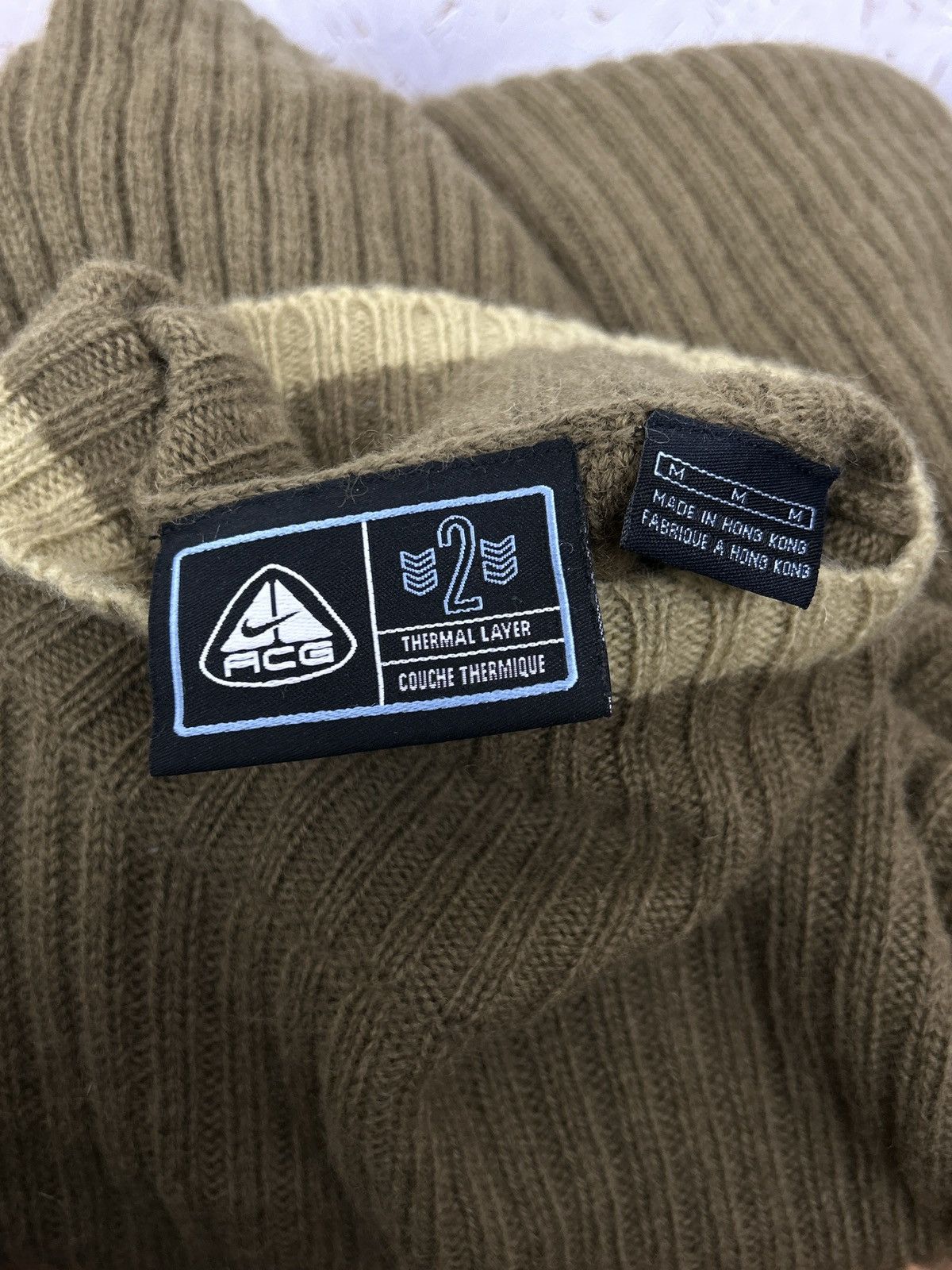 Nike Vintage Nike ACG 2 Thermal Layer Military Wool Sweater Size US M / EU 48-50 / 2 - 7 Thumbnail