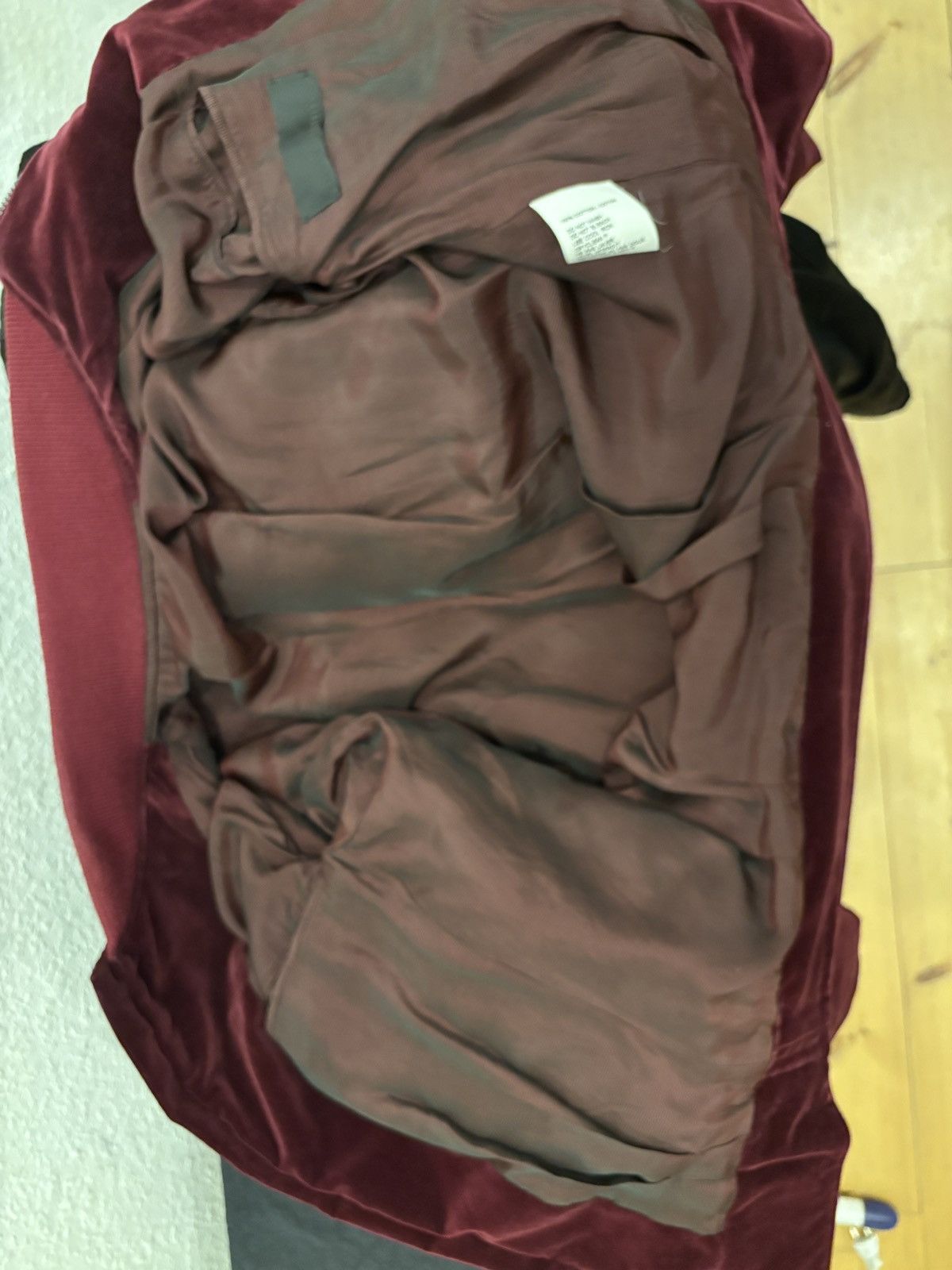 Haider Ackermann Haider Ackermann FW15 Burgundy Velvet Biker Bomber Size US XS / EU 42 / 0 - 9 Thumbnail