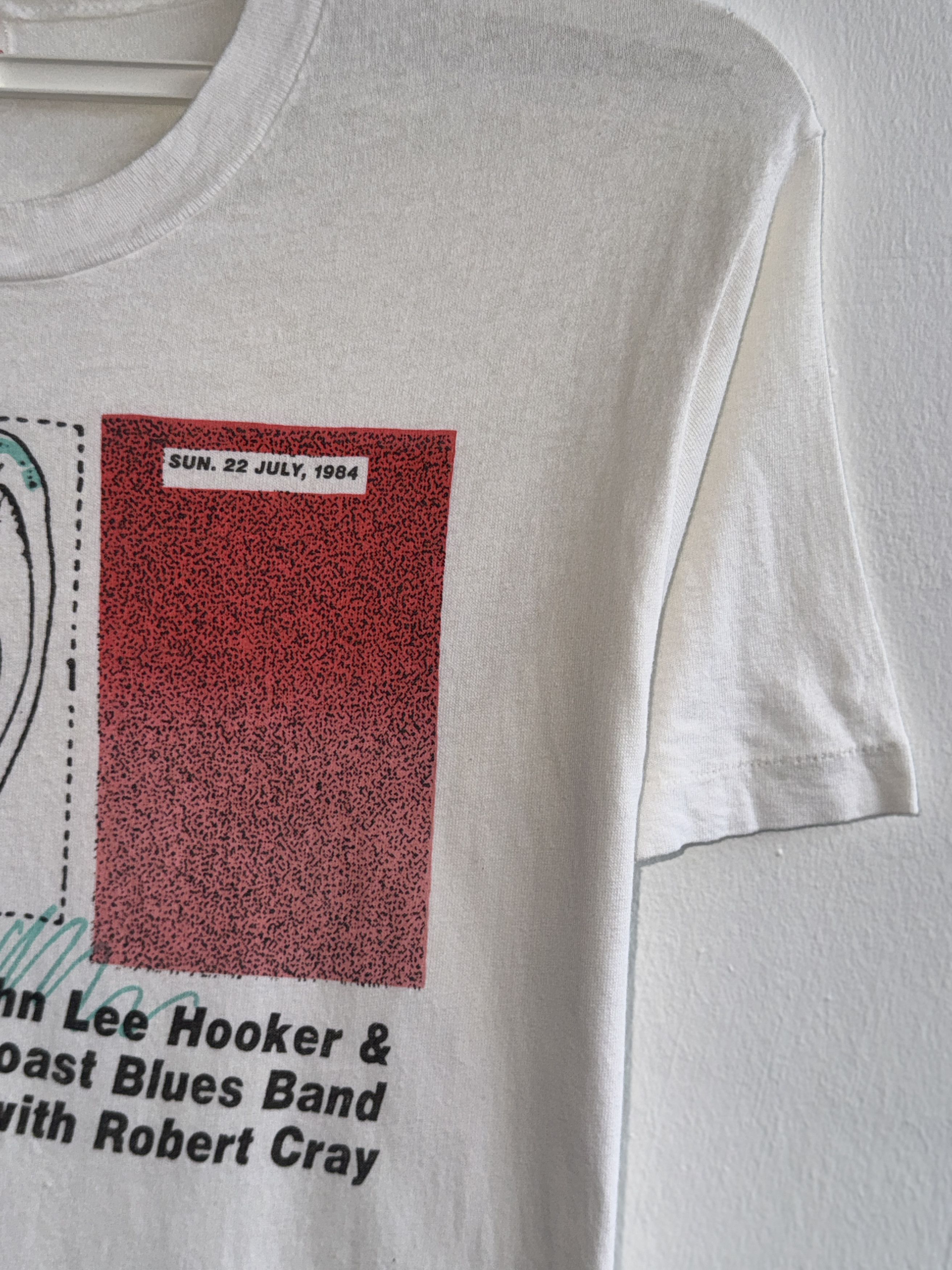 Vintage Vintage 84's JOHN LEE HOOKER Robert Cray Band T-Shirt Size US L / EU 52-54 / 3 - 3 Thumbnail