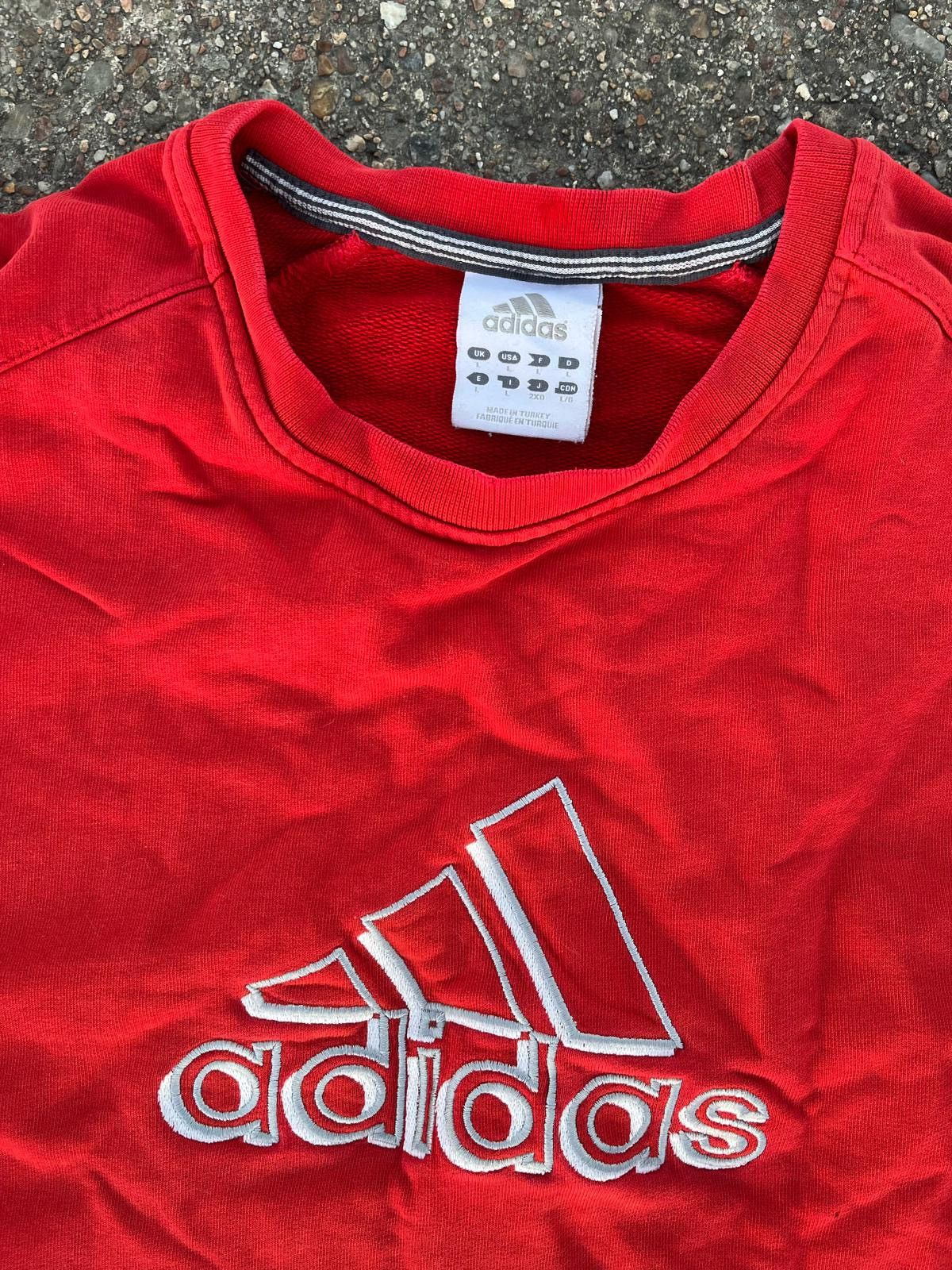 Other red vintage crewneck adidas Size US L / EU 52-54 / 3 - 3 Thumbnail