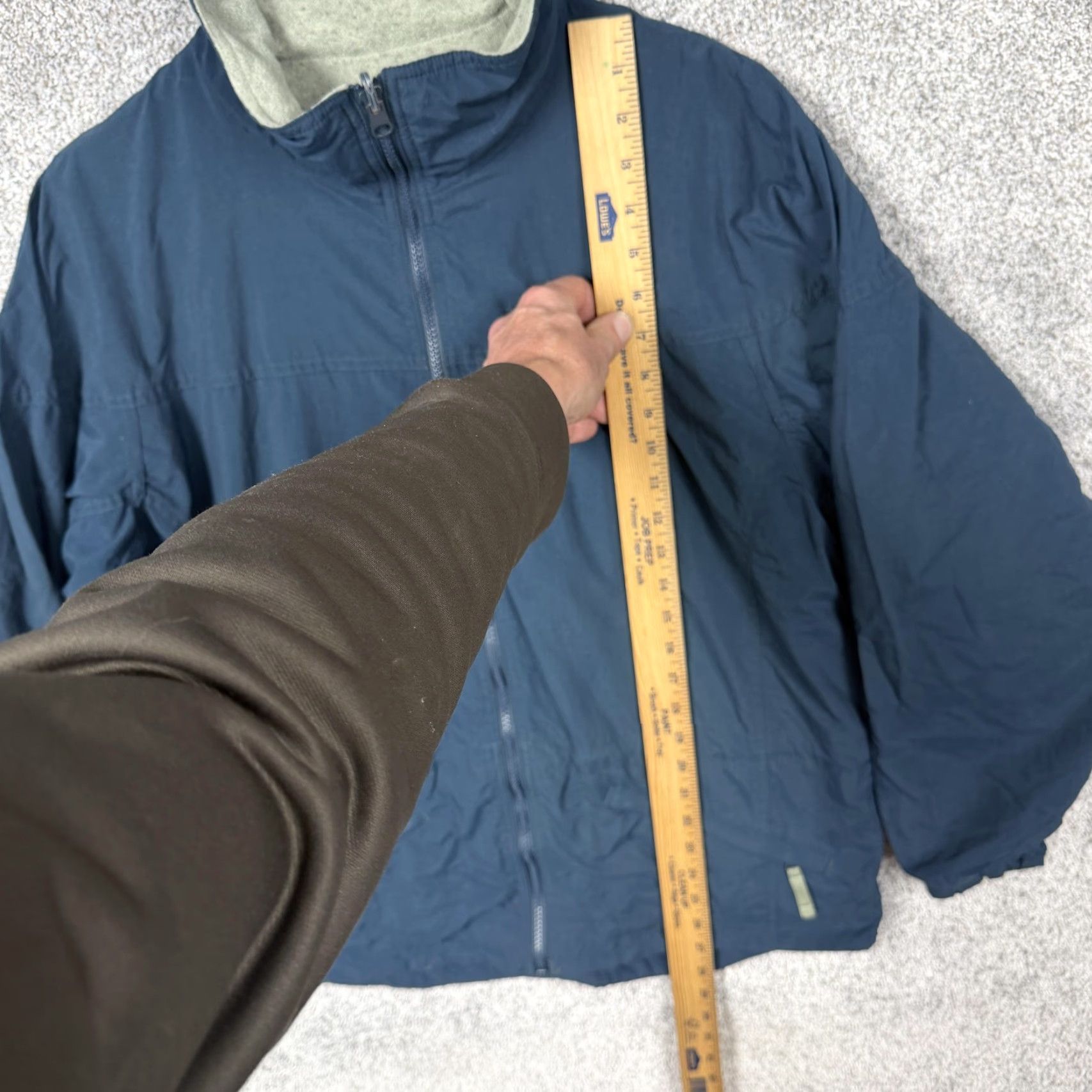 Vintage VTG 90s Columbia Windbreaker Jacket Womens L Blue Fleece Lined Hiking Gorpcore Size L / US 10 / IT 46 - 2 Thumbnail