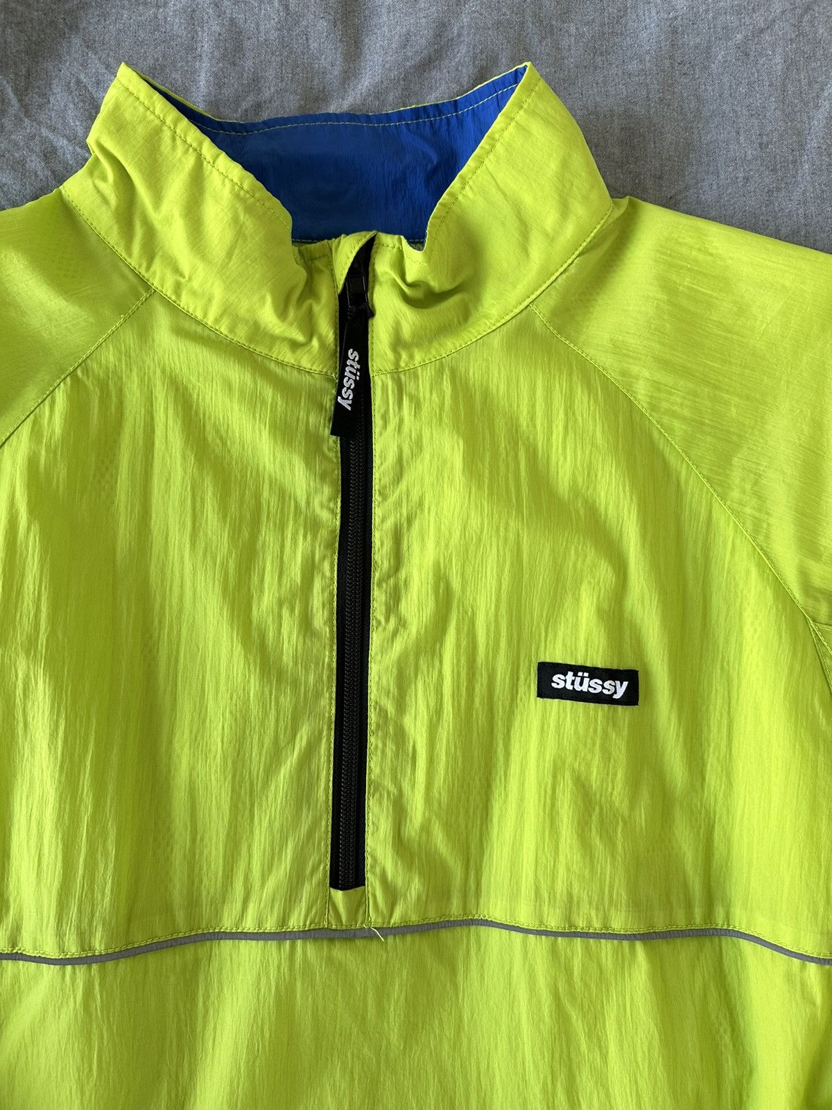 Stussy Stussy Sport Pullover Windbreaker Jacket Green Blue GTX Size US L / EU 52-54 / 3 - 3 Thumbnail