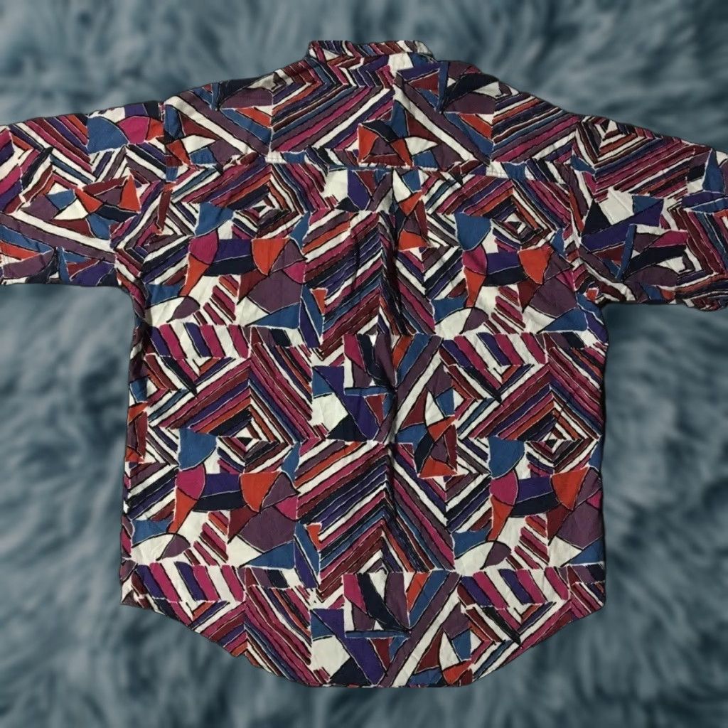 Dockers Vtg 90s Dockers Abstract Art AOP Shirt L Beach Vaporwave Surf Skate Grunge OP Shirt Size US L / EU 52-54 / 3 - 1 Thumbnail
