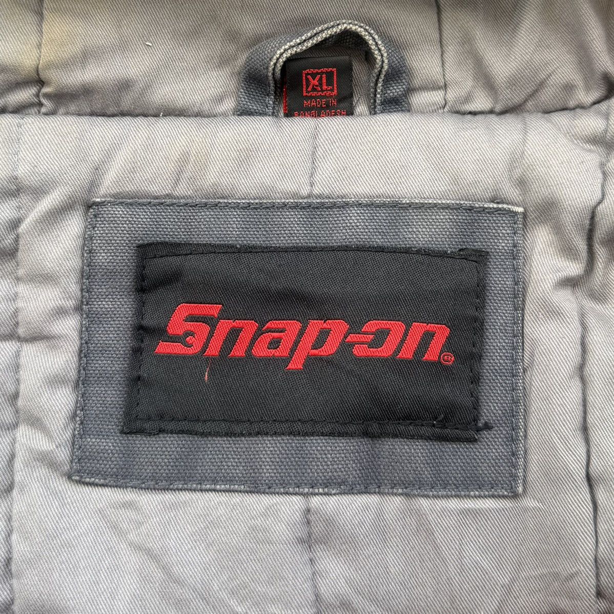 Vintage Vintage Snap-on Lined Quilted Canvas Hooded Work Jacket Size US XL / EU 56 / 4 - 18 Thumbnail