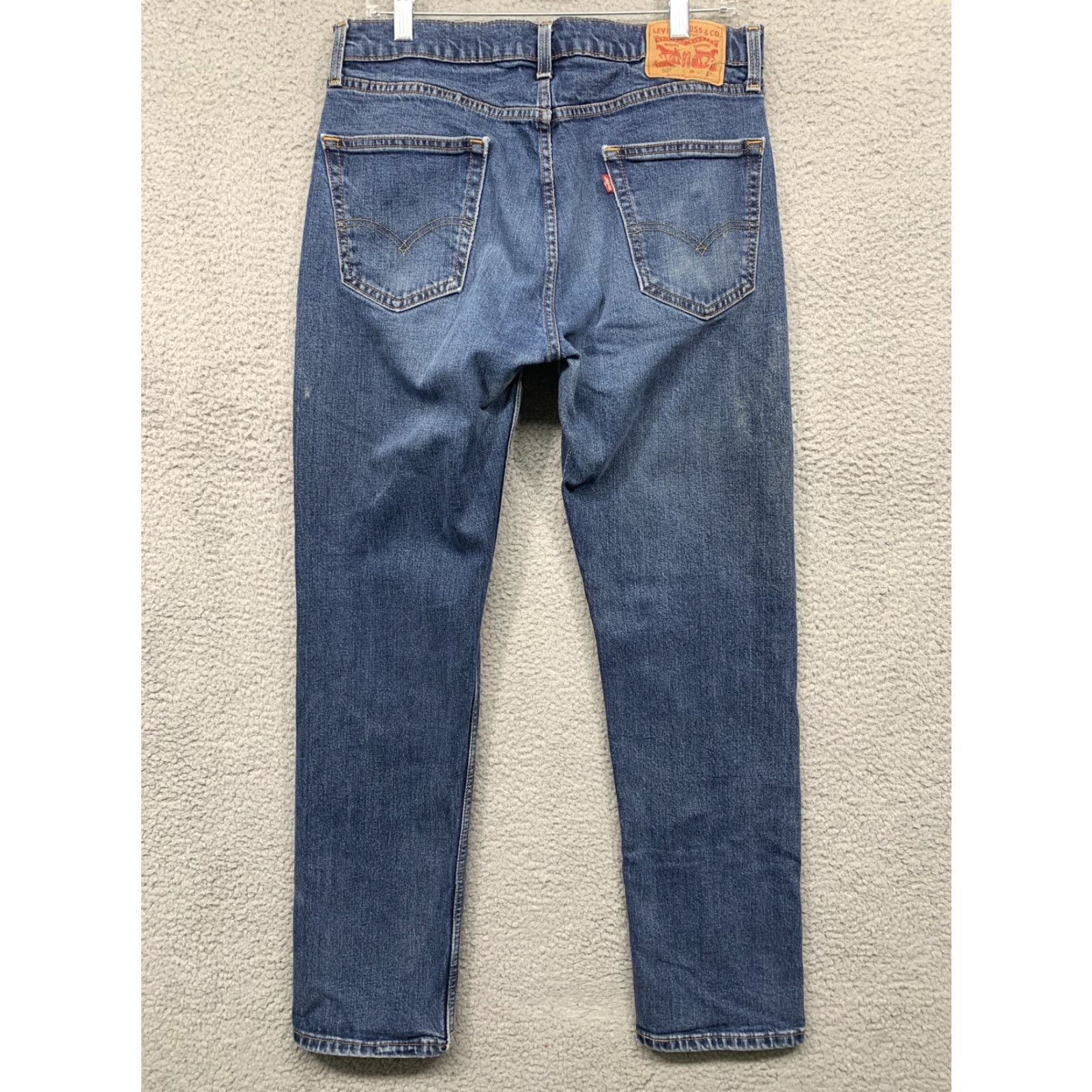 Levi's Levi's 505 Jeans Mens 33 x 30.5 Straight Leg 5-Pocket Denim Blue Logo Red Tab Vintage Not N/A Size US 33 - 4 Thumbnail