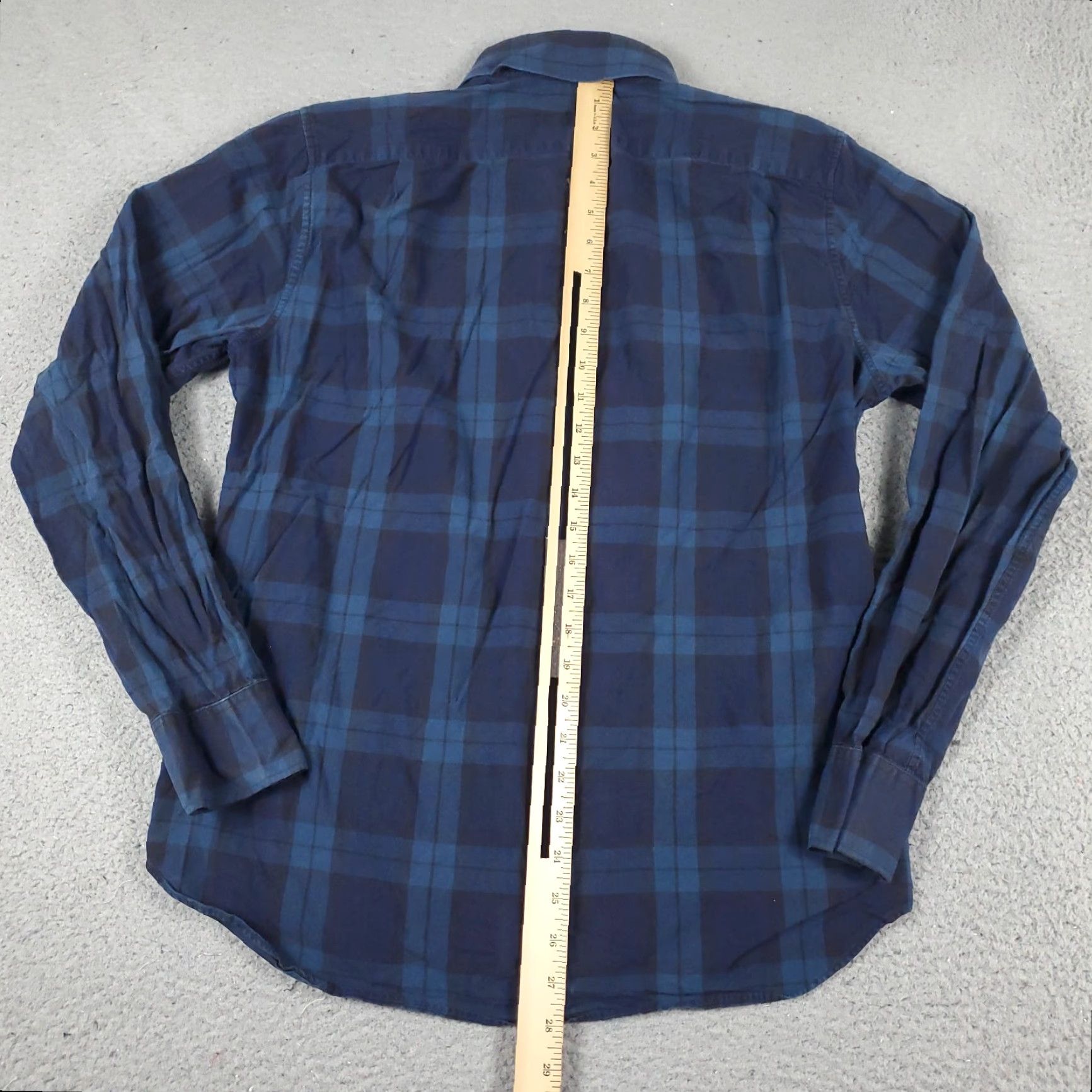 Bonobos Bonobos Shirt Mens Medium Blue Plaid Button-Up Long Sleeve Casual Shirt - Cotton - Regular Fit - Navy/Blue - Button-Down Collar - Men Size US M / EU 48-50 / 2 - 3 Thumbnail