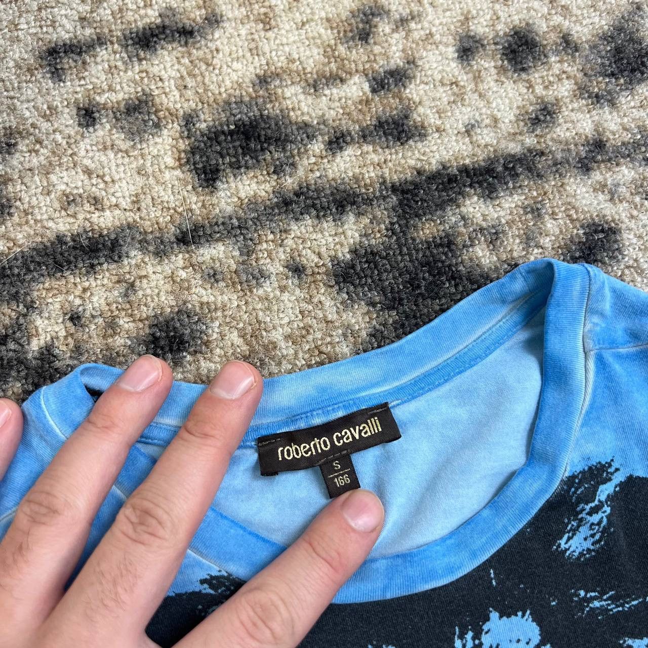 Roberto Cavalli Roberto Cavalli Luxury Lion Big Logo T-Shirt 1TS13 Size US S / EU 44-46 / 1 - 3 Thumbnail
