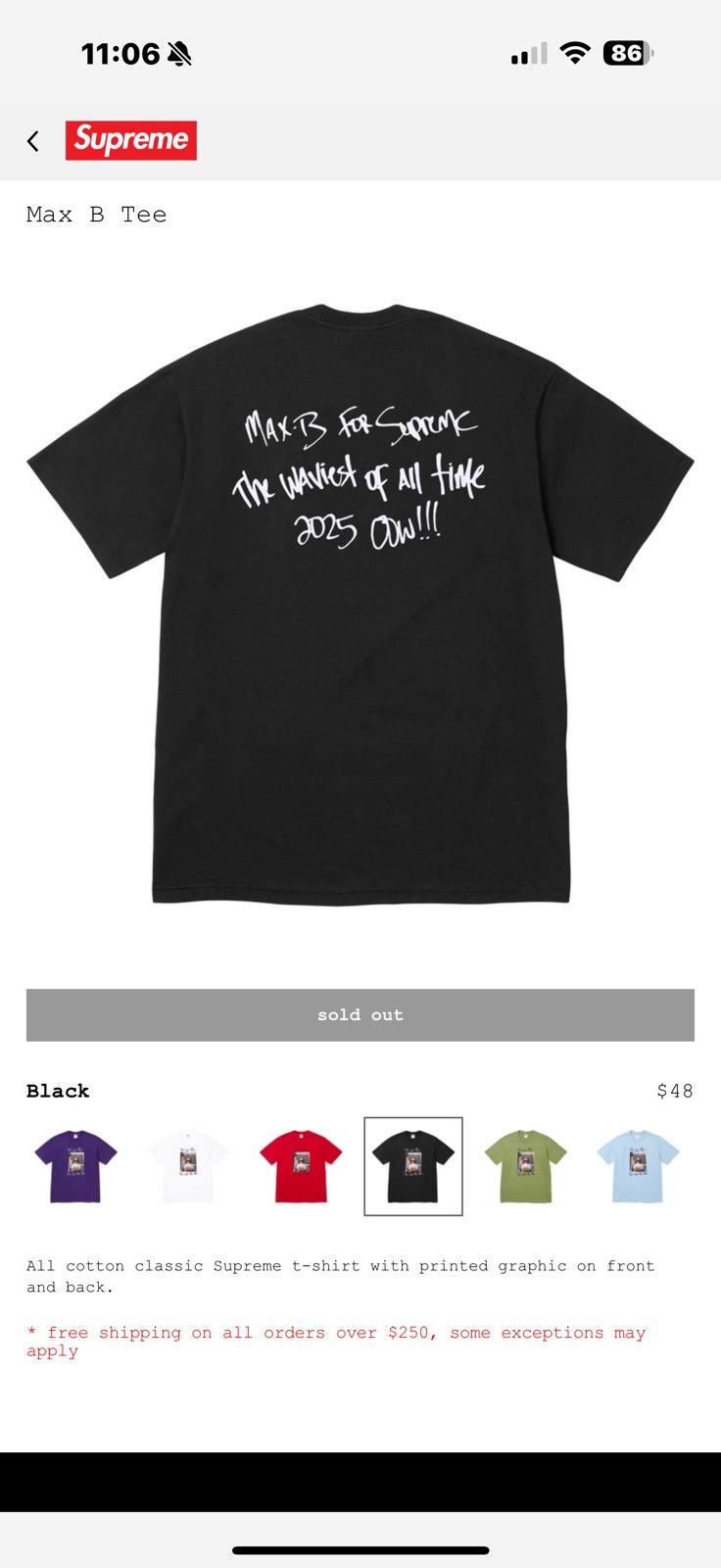 Supreme Max B Supreme Size US L / EU 52-54 / 3 - 2 Thumbnail