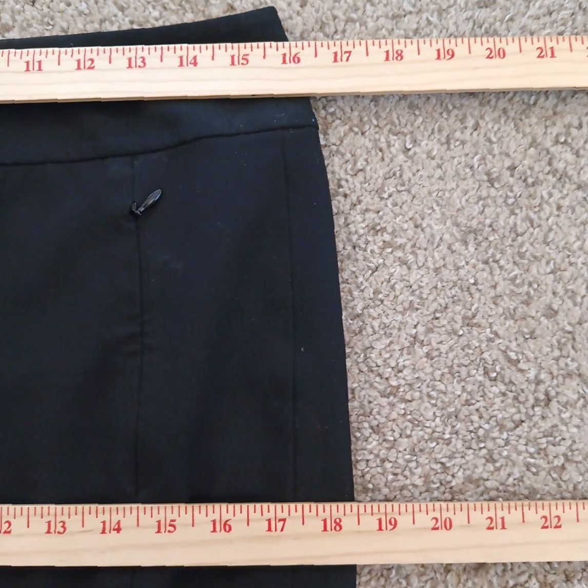 Talbots Talbots Skirt Women Regular Size 6 Black Knee Length Pencil Zipper Pockets Straight Slit Lined Vintage No Size 28" / US 6 / IT 42 - 3 Thumbnail