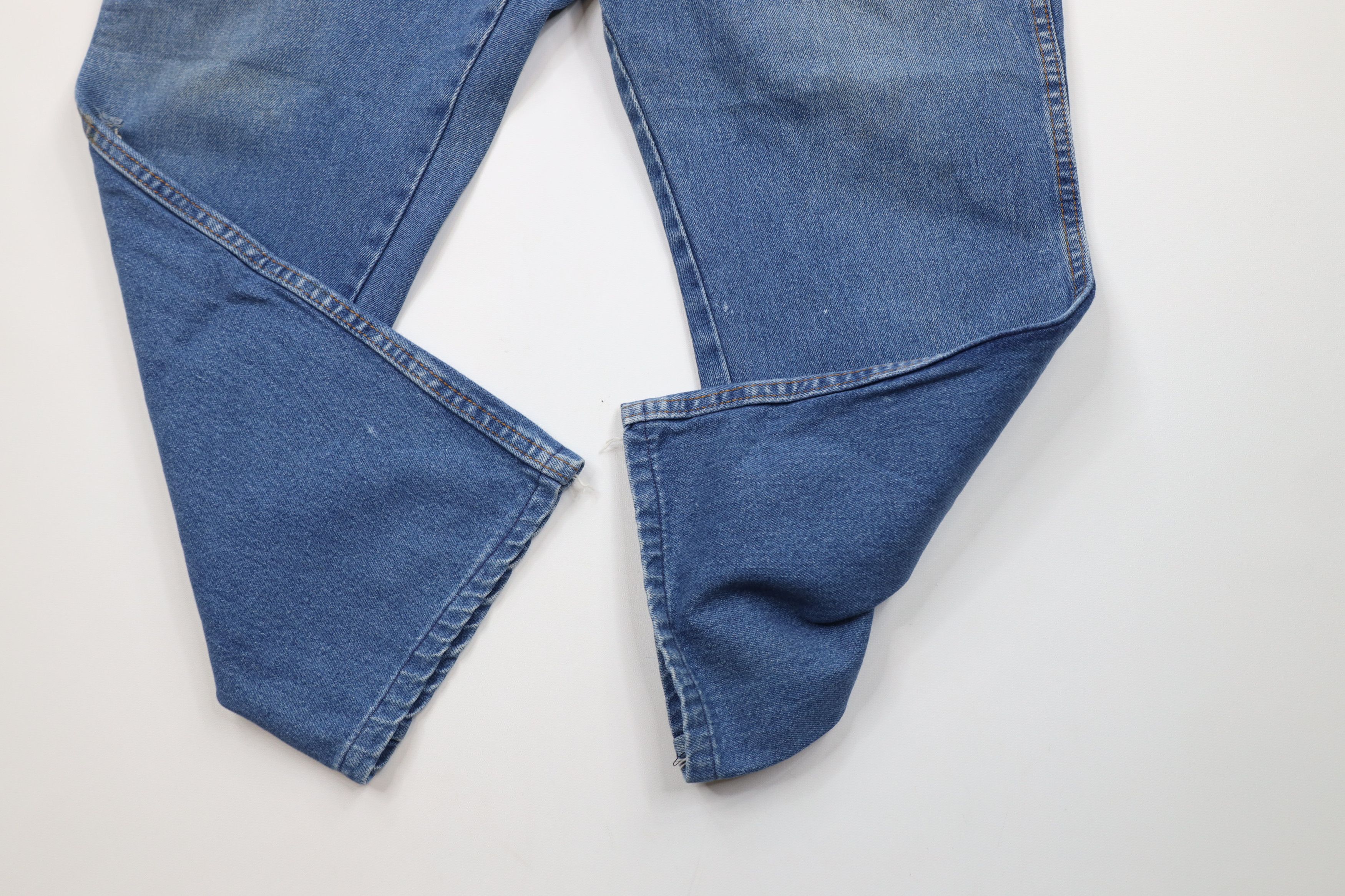 Dickies × Vintage Vintage 70s Dickies Branders Flared Bootcut Denim Jeans USA Size US 36 / EU 52 - 7 Thumbnail