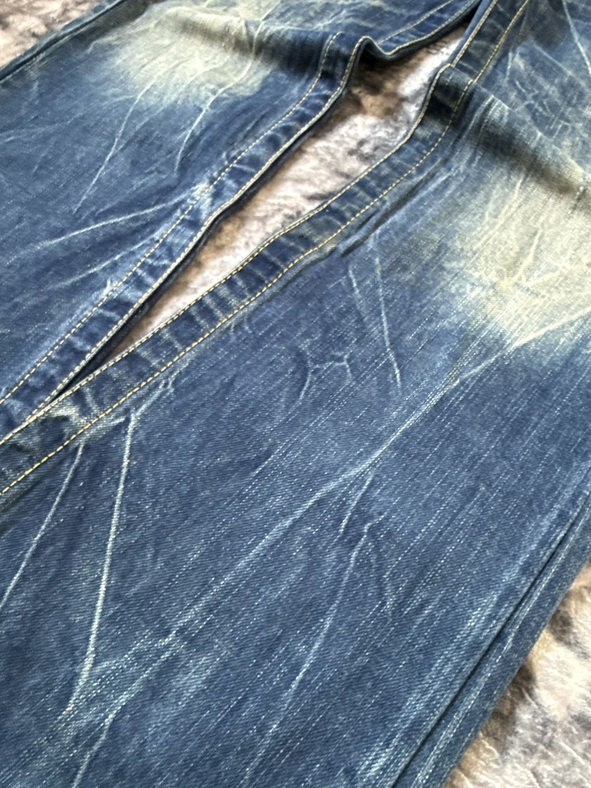 Hysteric Glamour Studio R.P Embroidered Bold Stitched Wide Flared Jeans Size US 28 / EU 44 - 19 Thumbnail