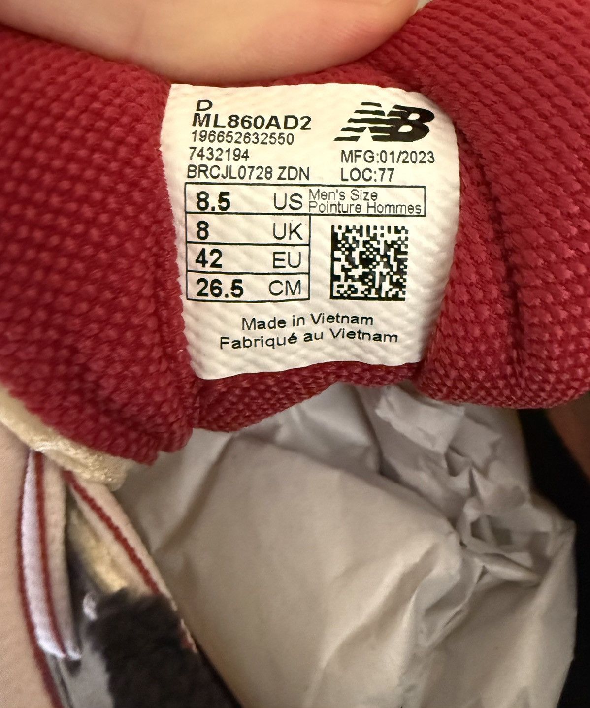 Aime Leon Dore × New Balance New Balance 860v2 Aime Leon Dore Red ALD 8.5 Box and Laces Size US 8.5 / EU 41-42 - 10 Thumbnail