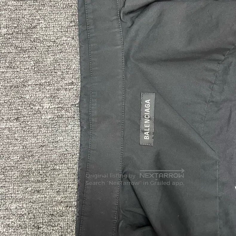 Balenciaga Balenciaga Black Vinyl Blocked Embroidered Coke Shirt Size XS / US 0-2 / IT 36-38 - 8 Thumbnail