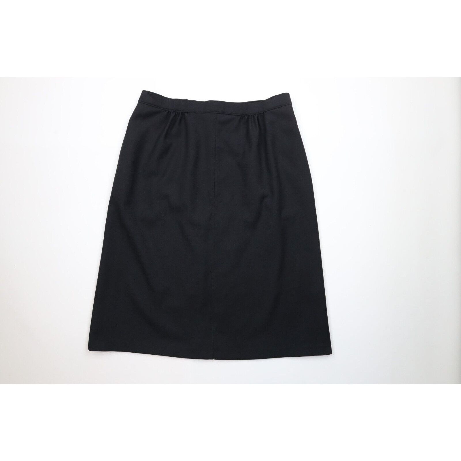 Vintage Vintage 90s Streetwear Blank Knit Long Skirt Businesscore Size 36" / US 14 / IT 50 - 1 Thumbnail
