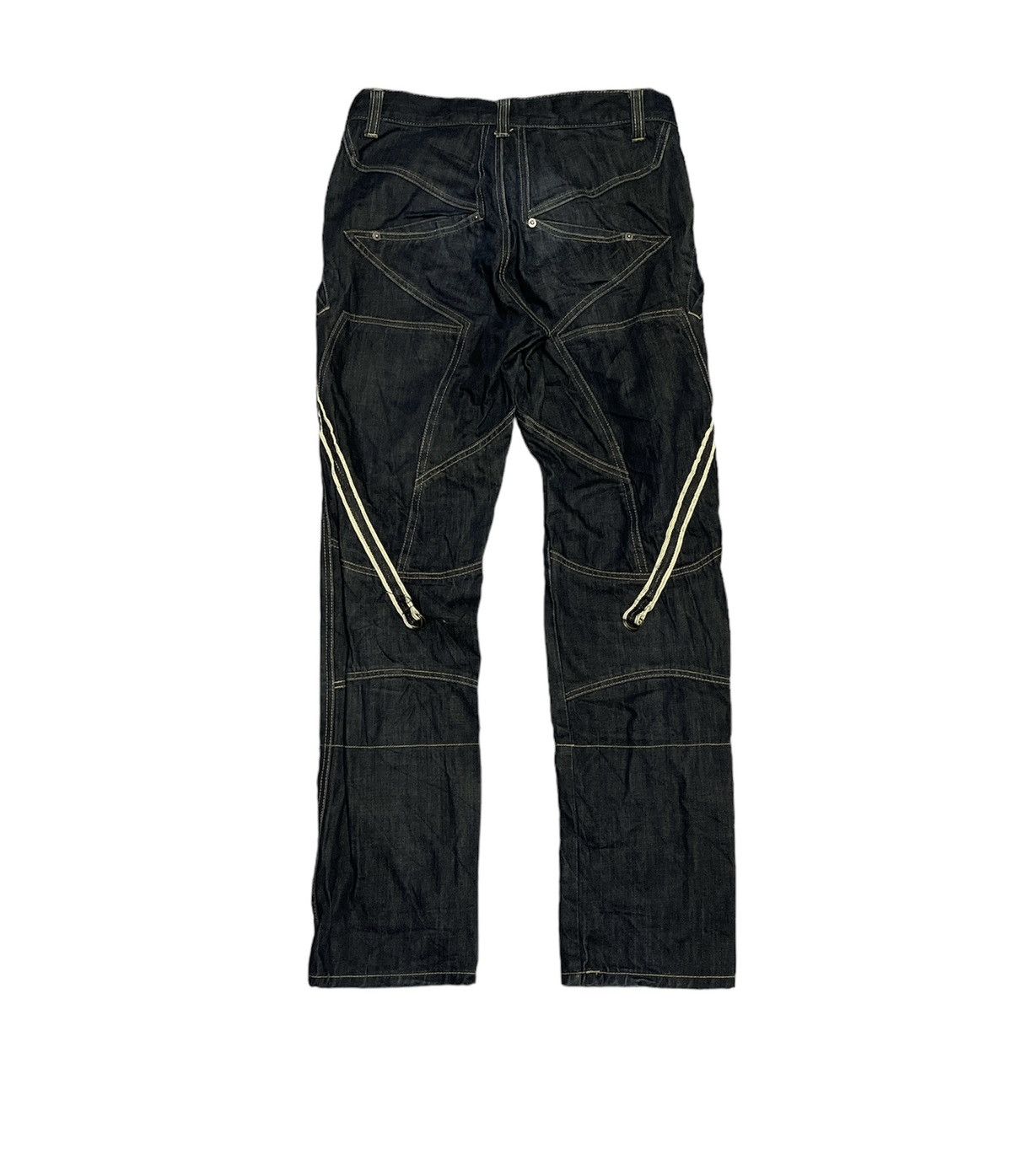 If Six Was Nine × Le Grande Bleu (L.G.B.) × PPFM PPFM Multipocket Megalace Jeans Size US 31 - 1 Thumbnail