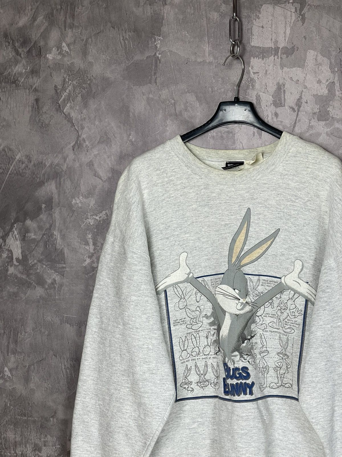 Vintage × Warner Bros Vintage 90s WARNER BROS Bugs Bunny Sweatshirt Size US L / EU 52-54 / 3 - 4 Thumbnail