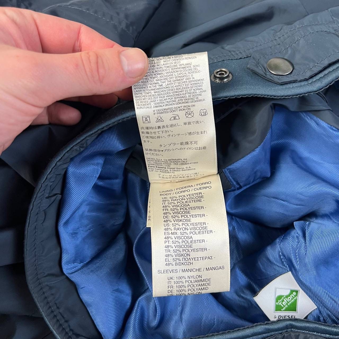 Diesel Diesel Luxury Mini Logo Avant Garde Style Bomber Jacket Size US S / EU 44-46 / 1 - 9 Thumbnail
